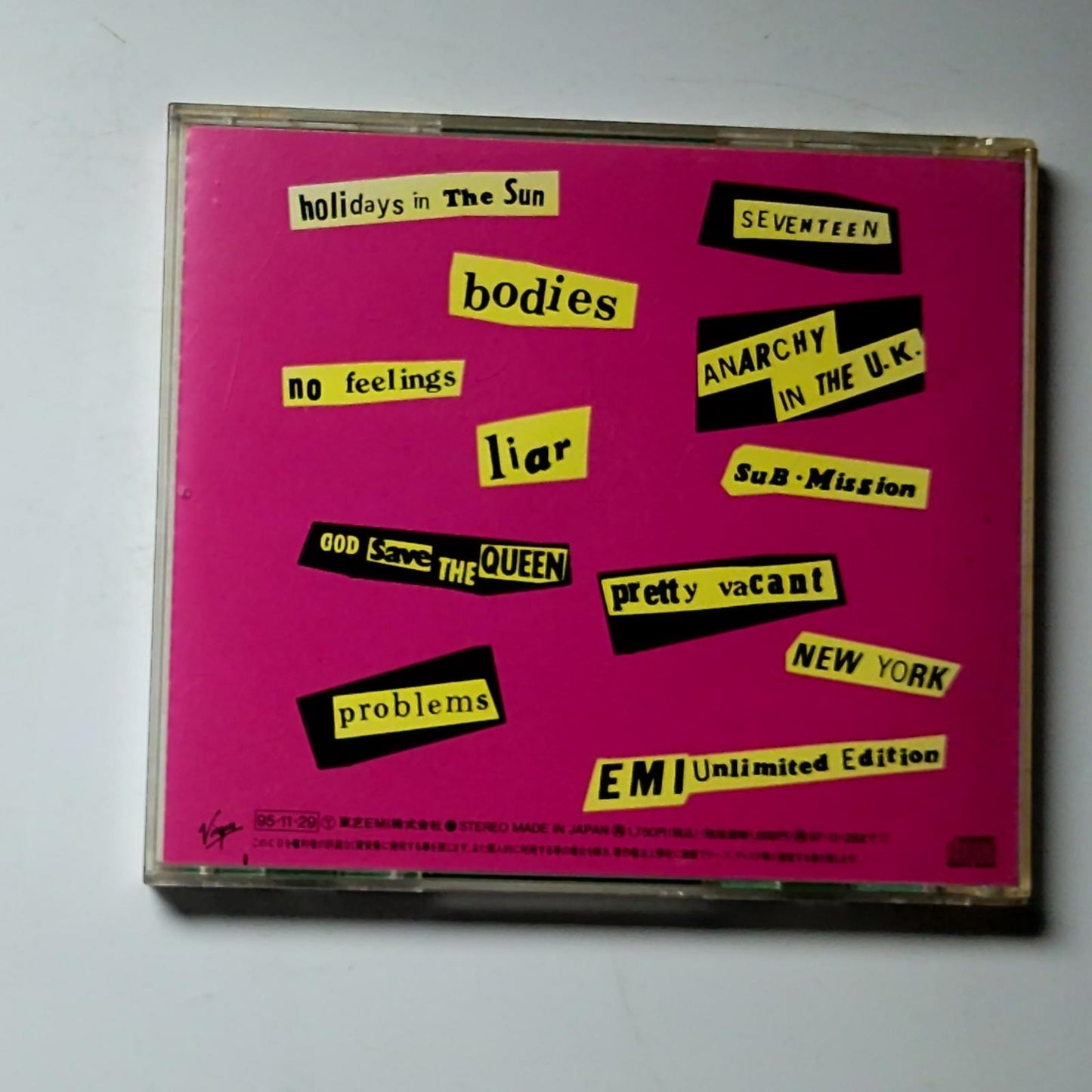 Never Mind The Bollocks Here's The Sex Pistols (CD, 1997) Japan VJCP-3215