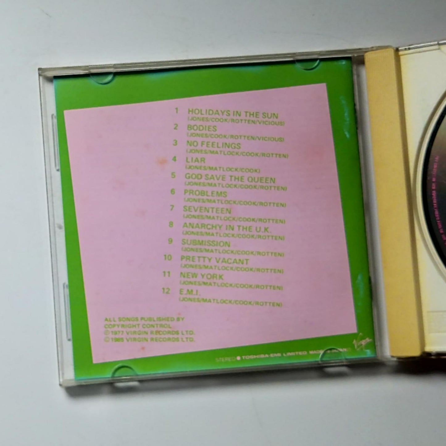 Never Mind The Bollocks Here's The Sex Pistols (CD, 1997) Japan VJCP-3215