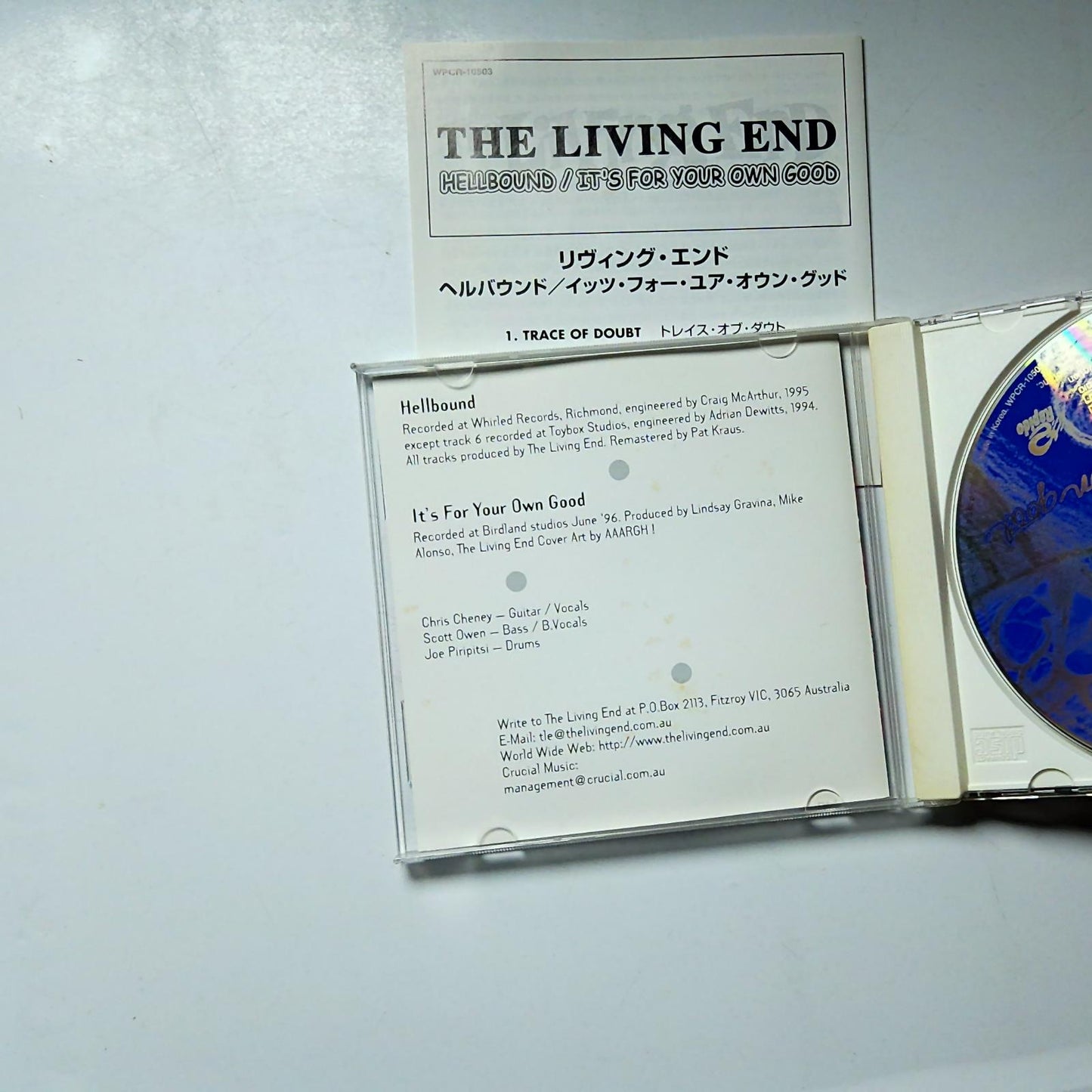 The Living End – Hellbound / It's For Your Own Good (CD, 1999) Japan WPCR-10503