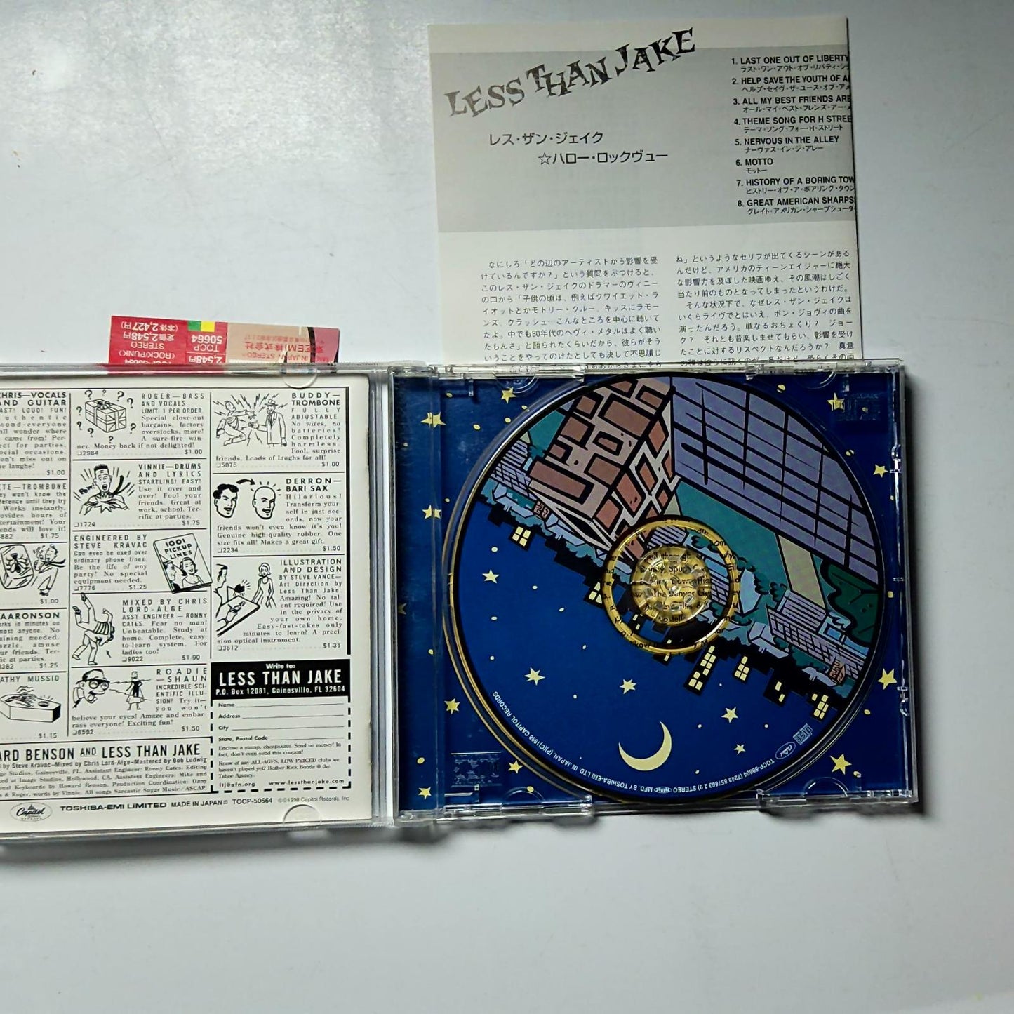 Less Than Jake – Hello Rockview (CD, 1998) Japan Bonus Track Obi TOCP-50664