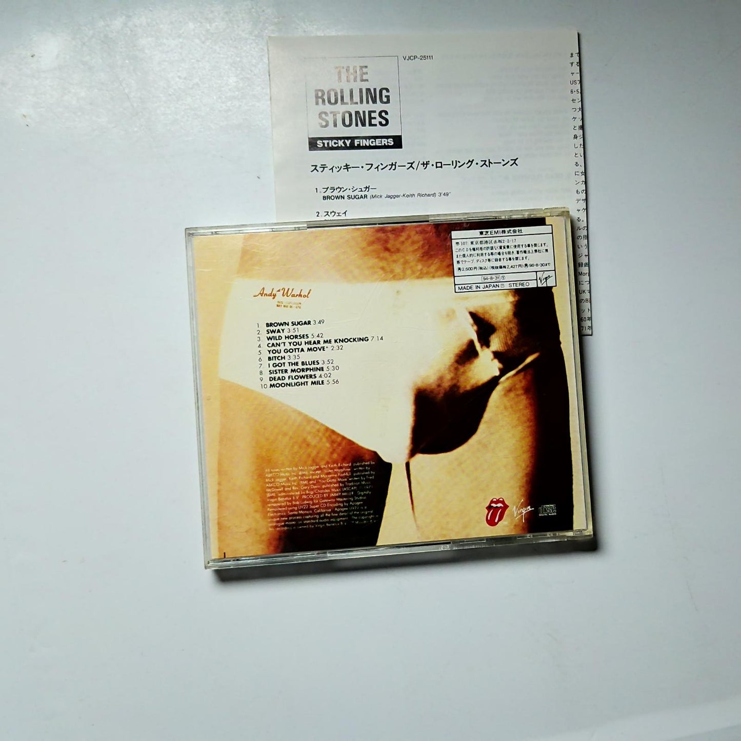 The Rolling Stones – Sticky Fingers (CD, 1994) Japan VJCP-25111
