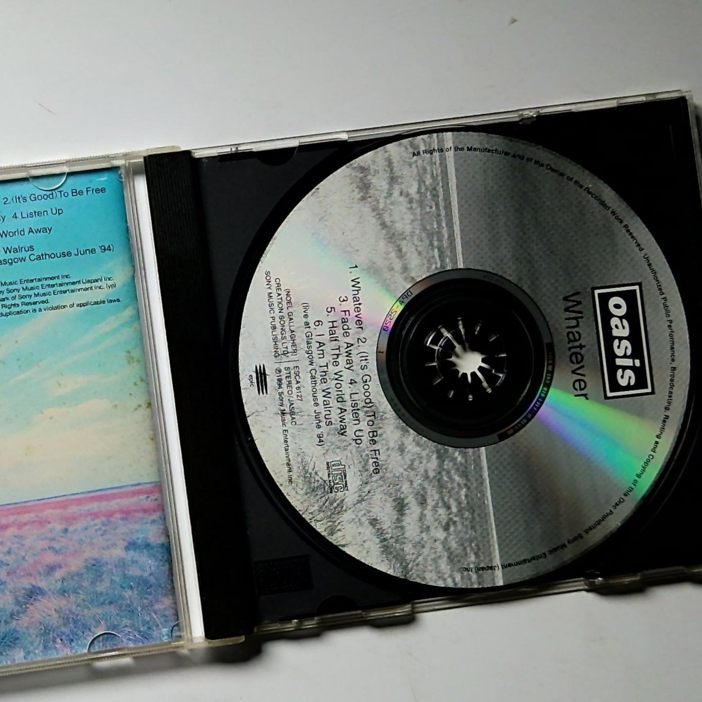 Oasis – Whatever (CD, 1994) Japan ESCA 6127