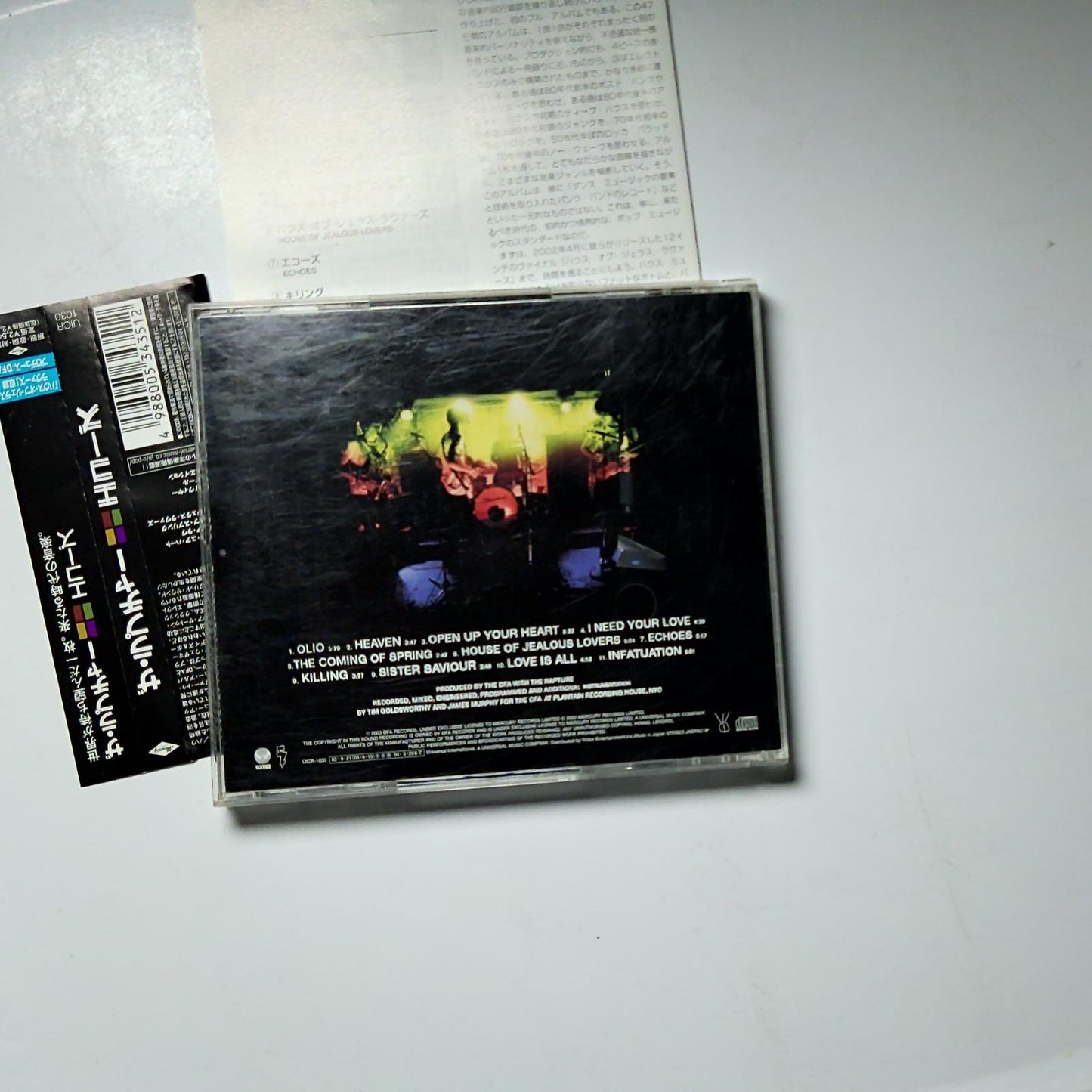 The Rapture – Echoes (CD, 2003) Japan obi UICR-1030