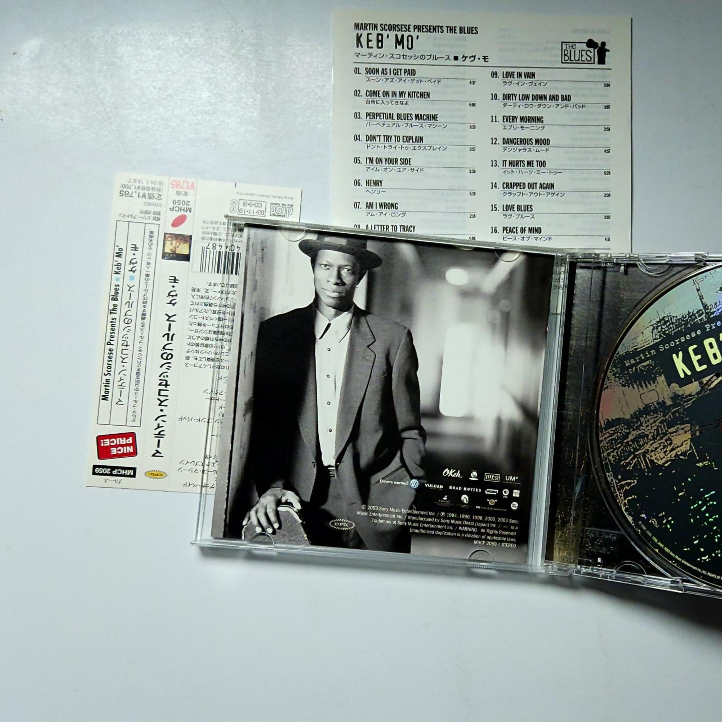 Keb' Mo' – Martin Scorsese Presents The Blues (CD, 2004) Japan obi MHCP 2059