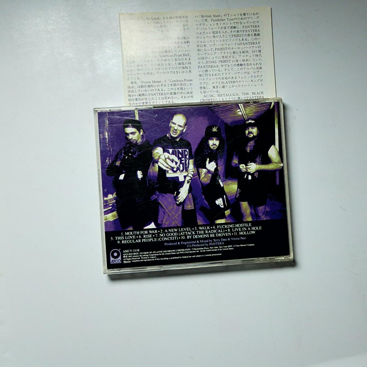 Pantera – Vulgar Display Of Power (CD, 1997) Japan AMCY-3118