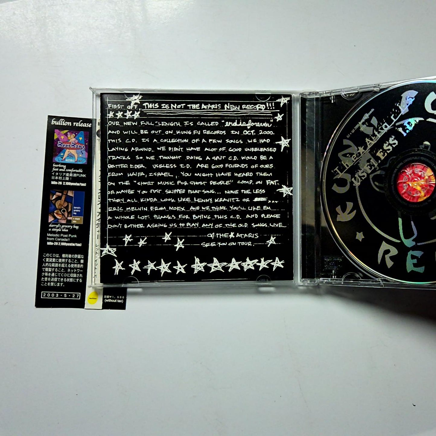 The Ataris, Useless ID – Let It Burn (CD, 2000) US 78779-2