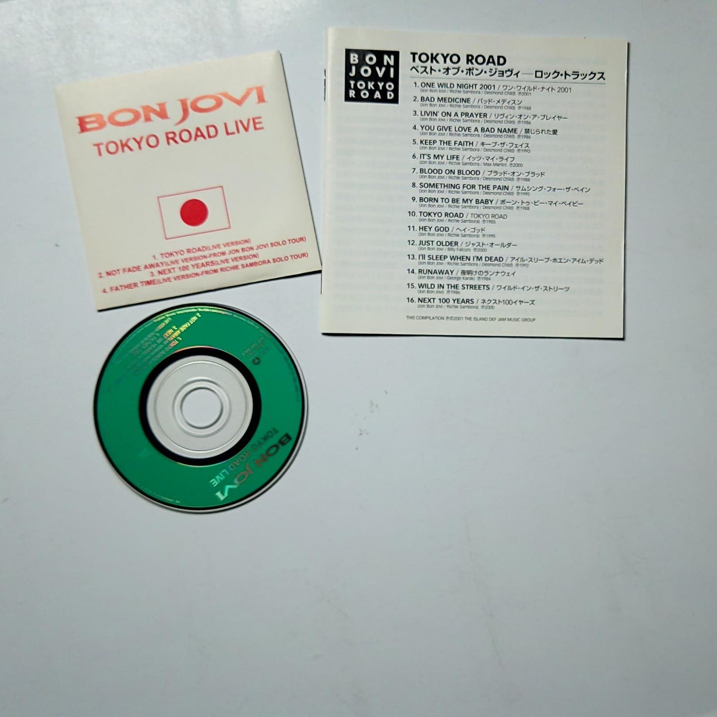 Bon Jovi – Tokyo Road (CD + Mini CD, 2001) Japan  UICL 9001