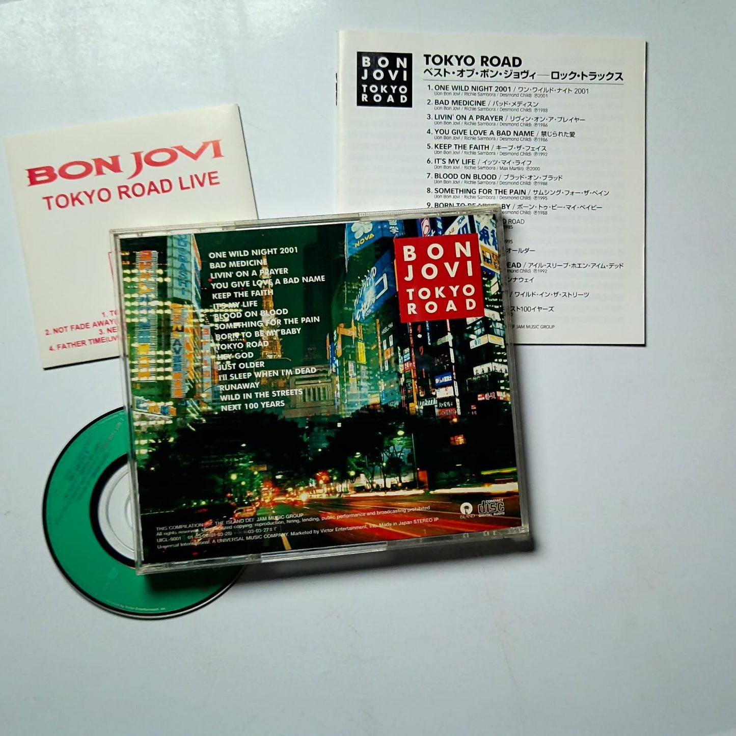 Bon Jovi – Tokyo Road (CD + Mini CD, 2001) Japan  UICL 9001