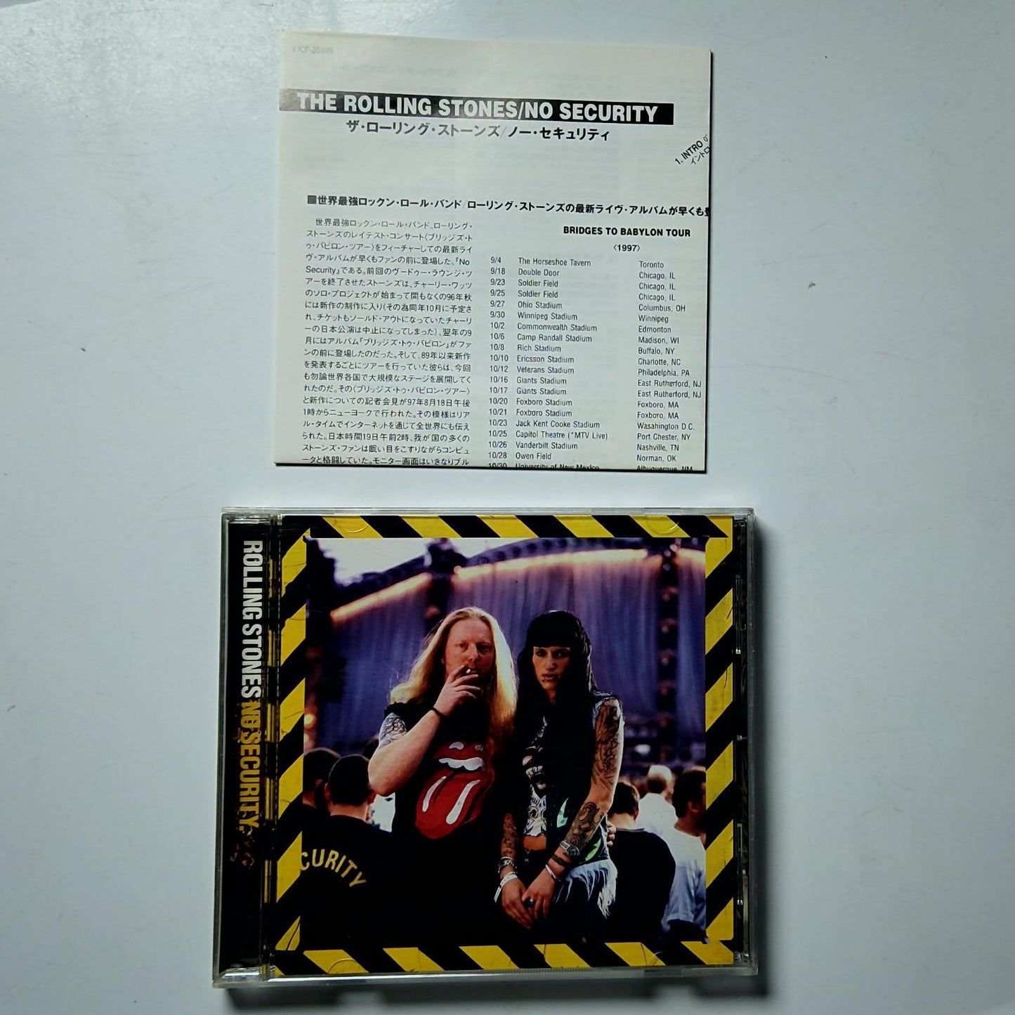 The Rolling Stones – No Security (CD, 1998) Japan VJCP-25426