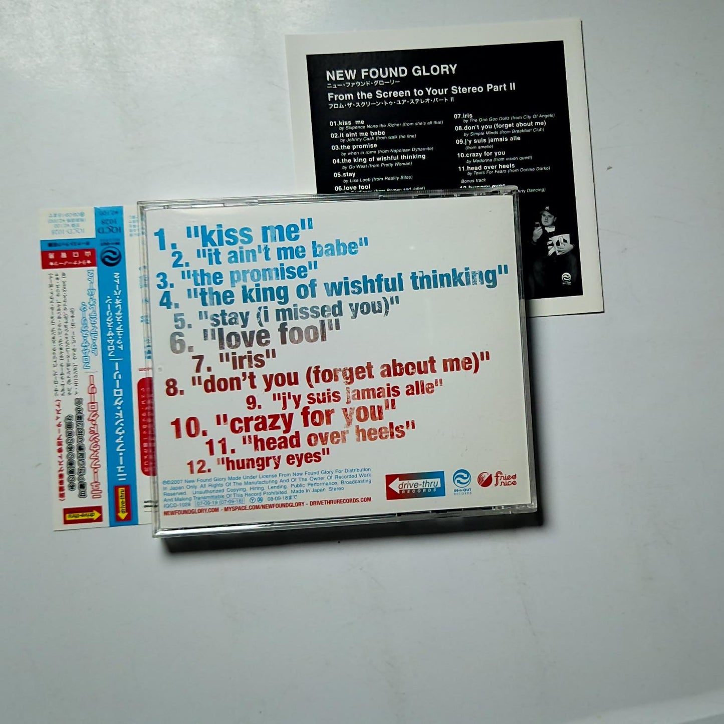 New Found Glory – From The Screen To Your Stereo Part II (CD, 2007) Japan obi