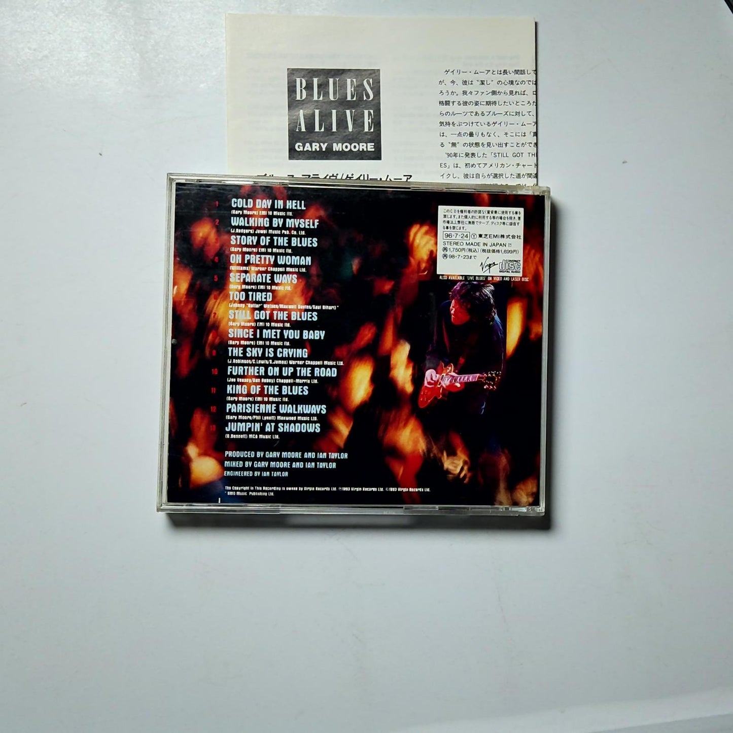 Gary Moore – Blues Alive (CD, 1993) Japan VJCP-28164