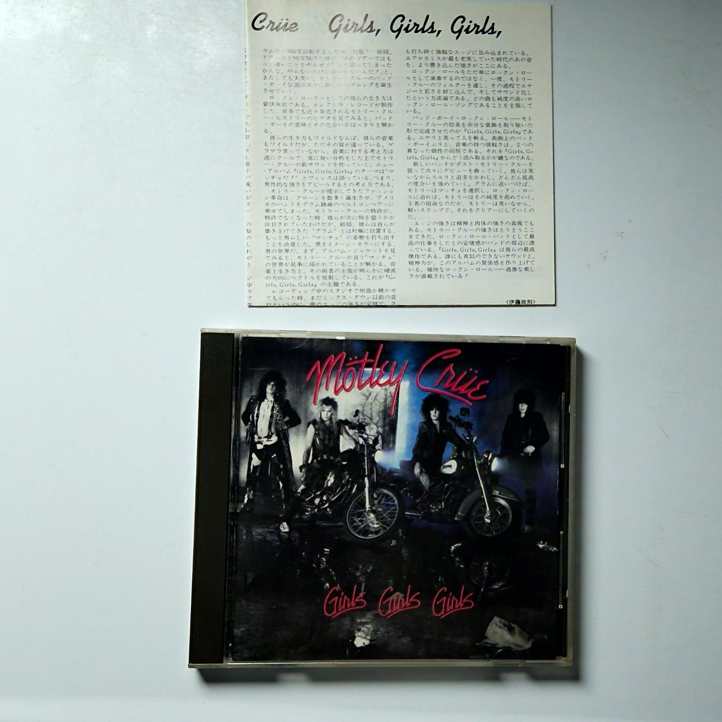Mötley Crüe – Girls, Girls, Girls (CD, 1990) Japan WPCP-3445
