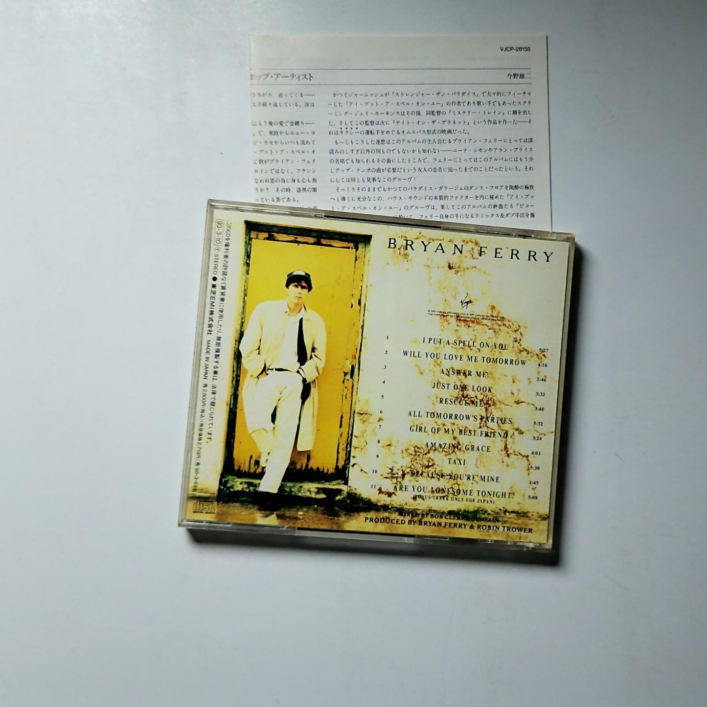 Bryan Ferry – Taxi (CD, 1993) Japan Bonus Track VJCP-28155