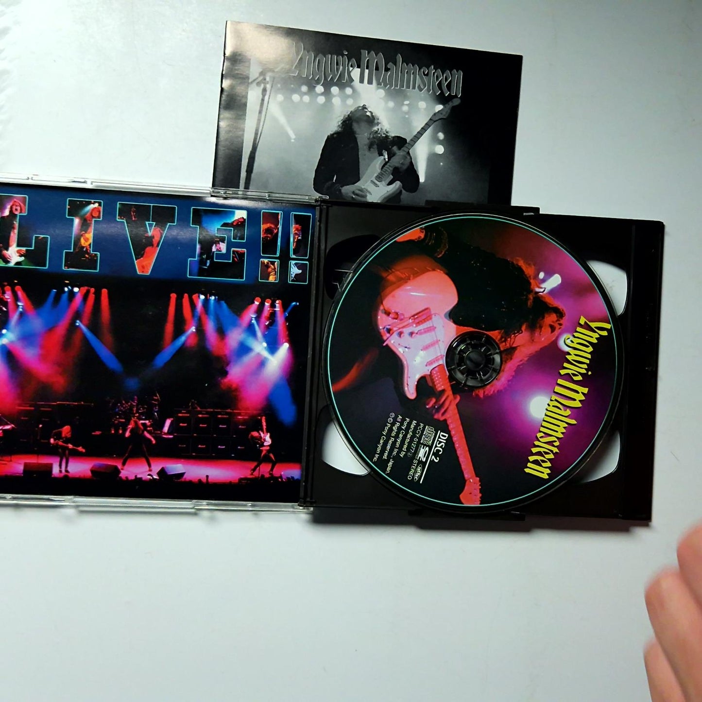 Yngwie Malmsteen – Live!! (CD, 2-Disc, 1998) Japan PCCY-01277