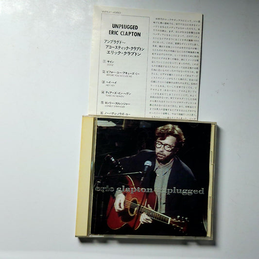 Eric Clapton – Unplugged (CD, 1992) Japan WPCP-4950