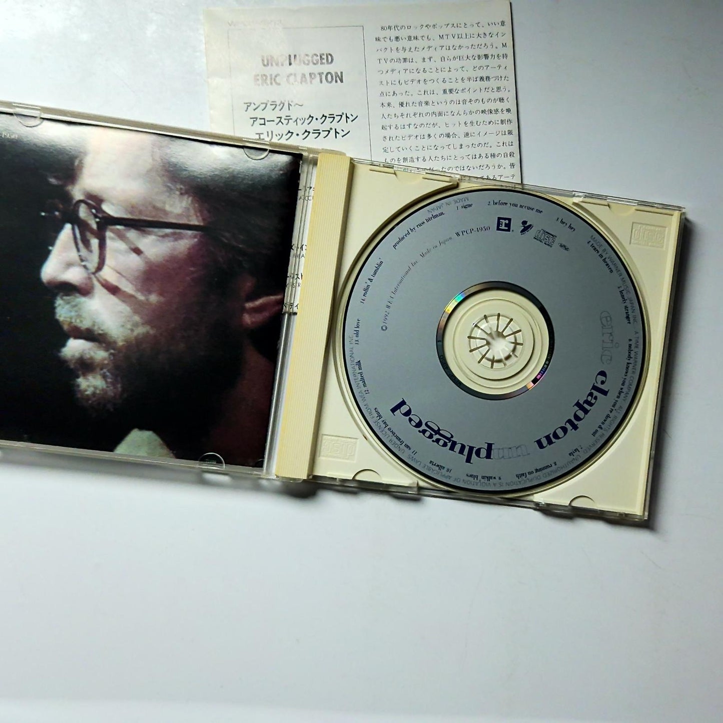 Eric Clapton – Unplugged (CD, 1992) Japan WPCP-4950
