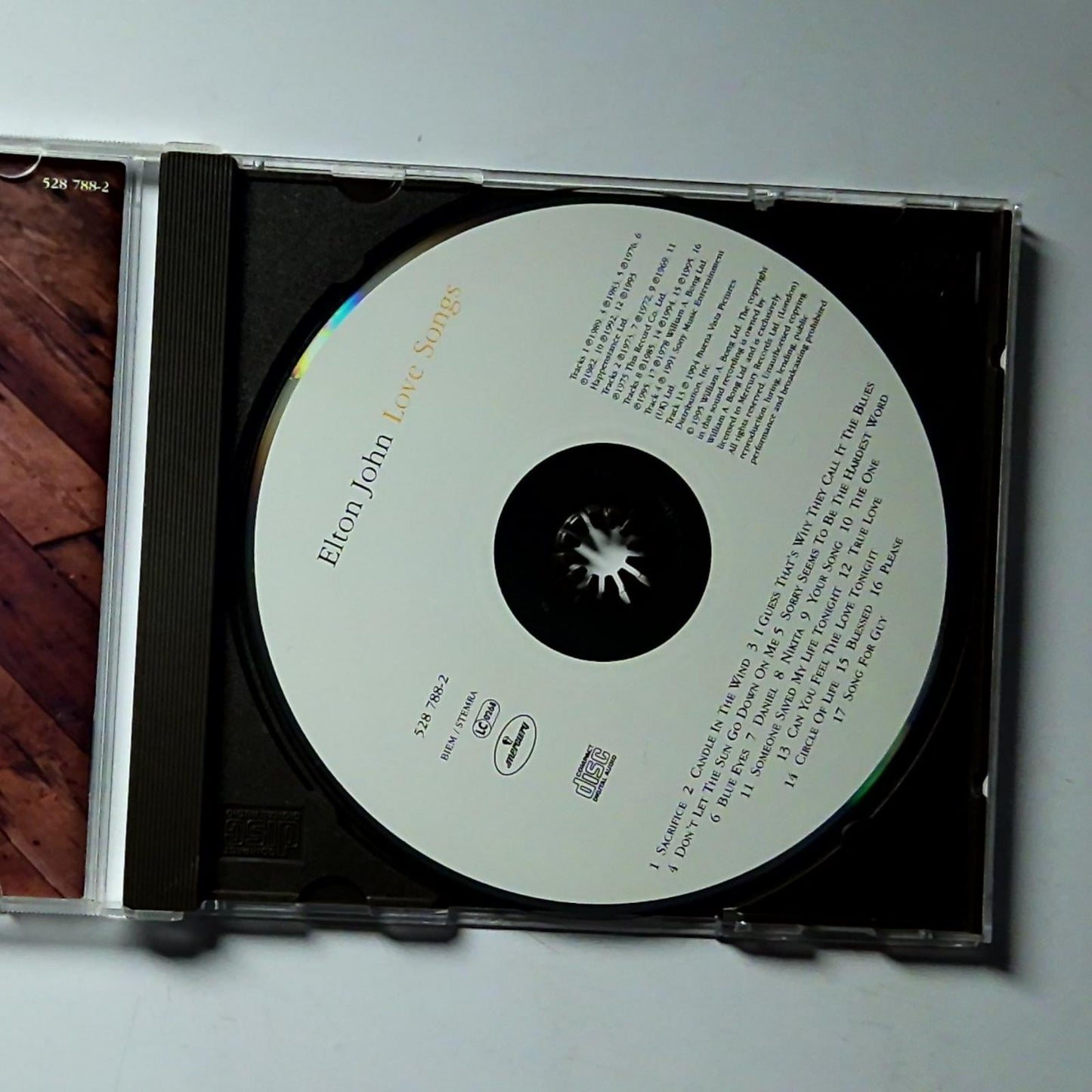 Elton John – Love Songs (CD, 1995) Europe 528 788-2