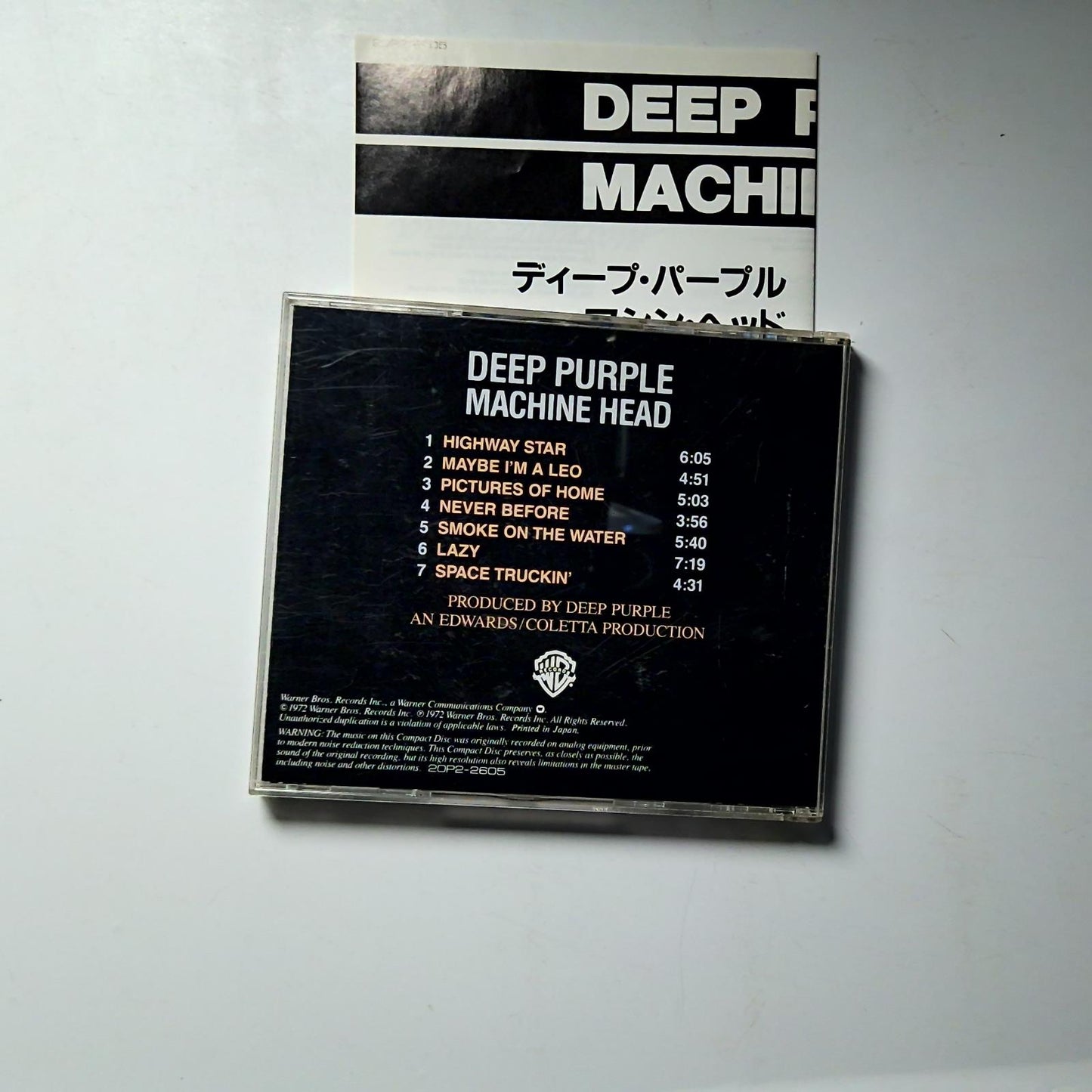 Deep Purple – Machine Head (CD, 1989) Japan 20P2-2605