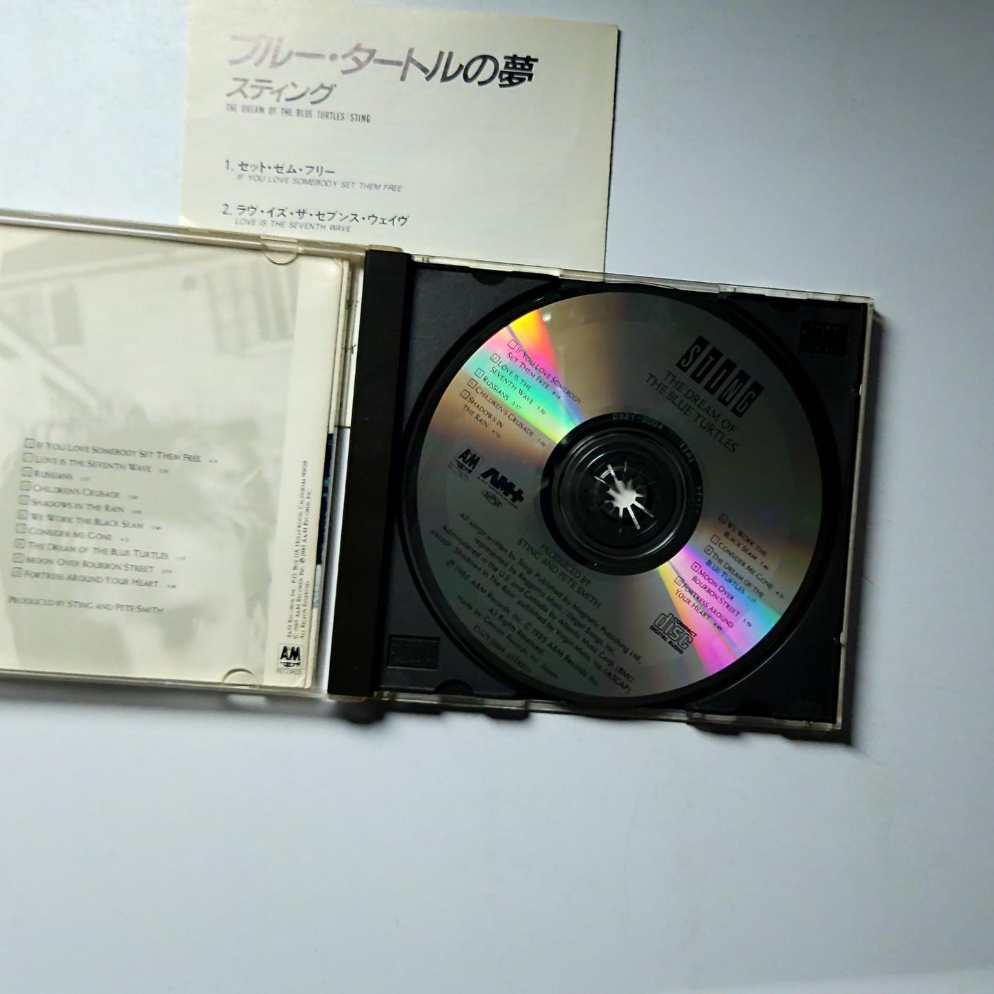 Sting – The Dream Of The Blue Turtles  (CD, 1986) Japan D32Y3004