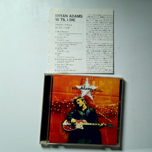 Bryan Adams – 18 Til I Die (CD, 1996) Japan POCM-1170