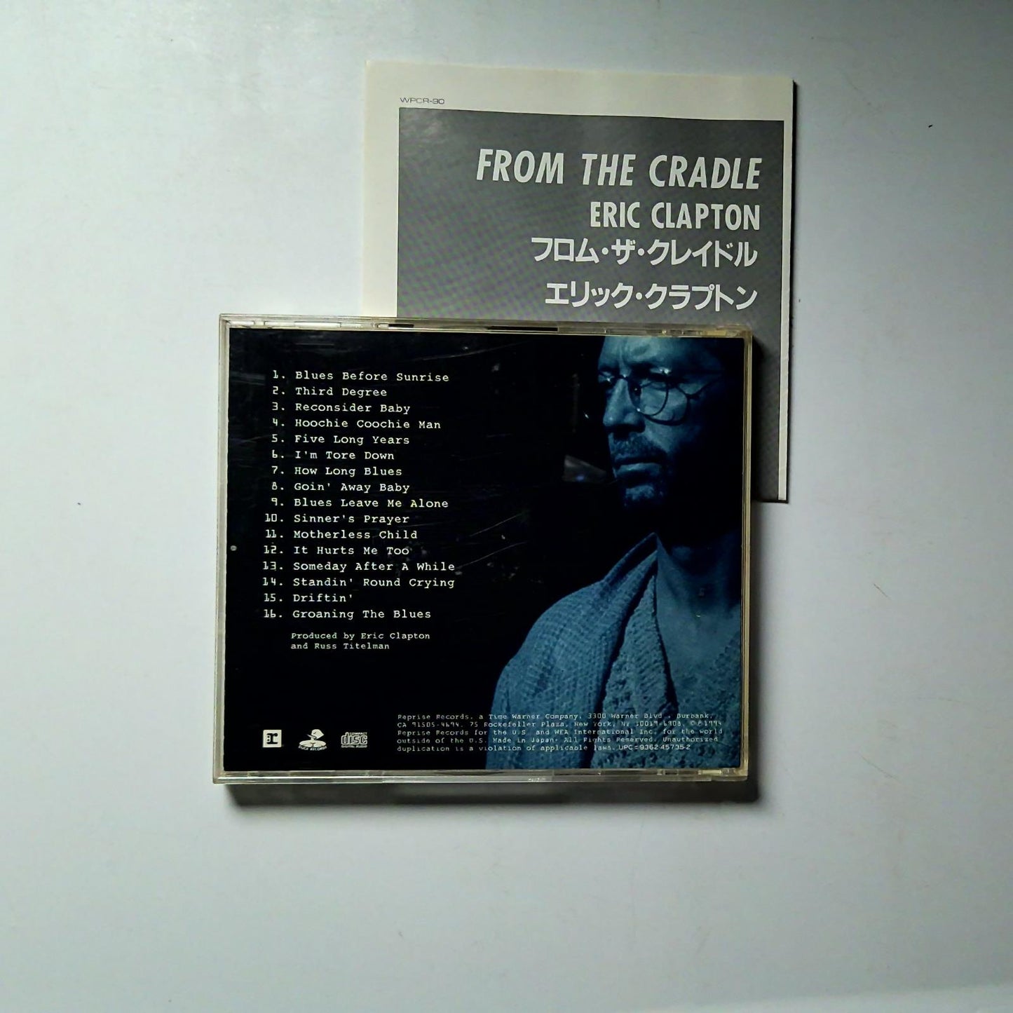 Eric Clapton – From The Cradle (CD, 1994) Japan WPCR-90