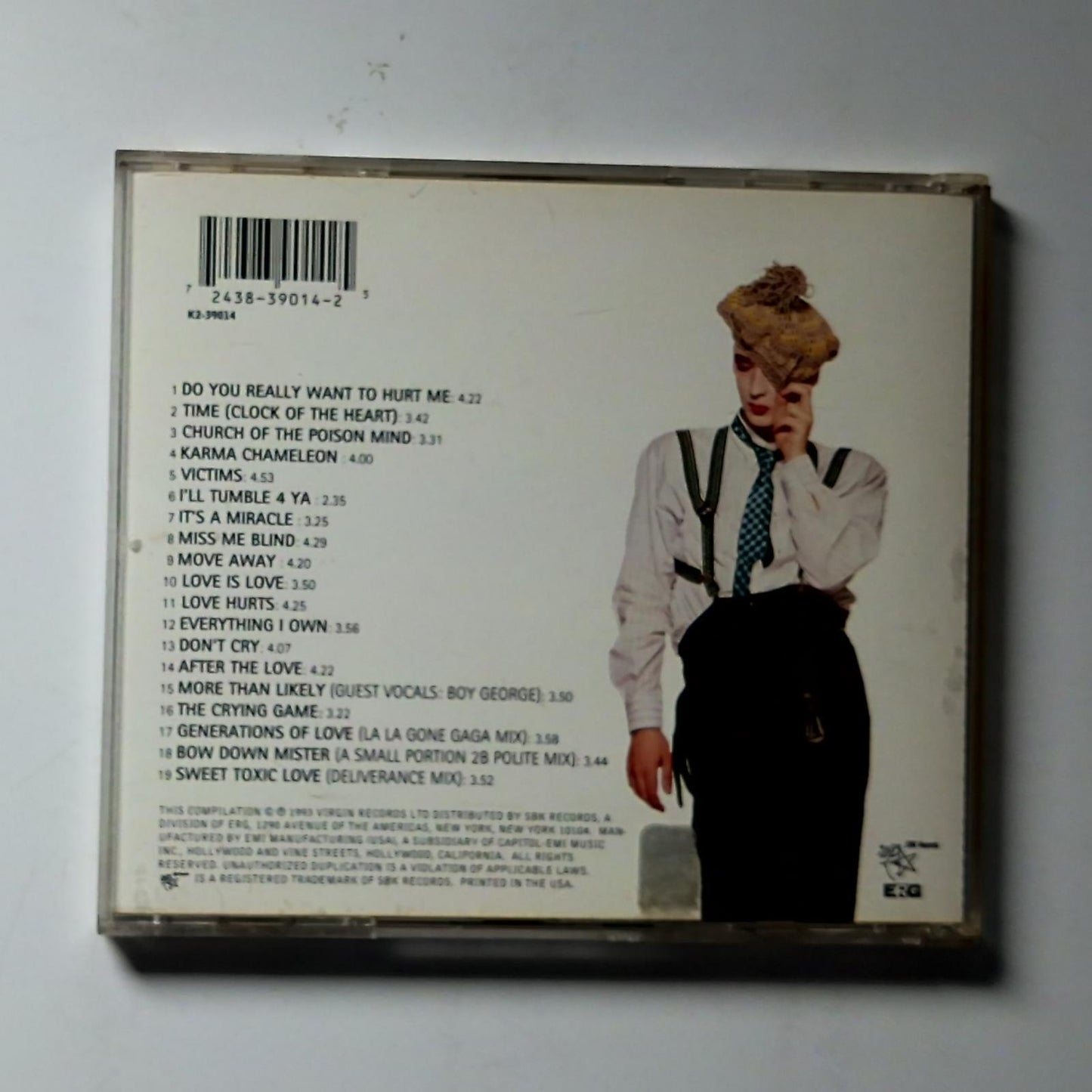 Boy George, Culture Club – At Worst... The Best Of (CD, 1993) US 7243 8 390142 5