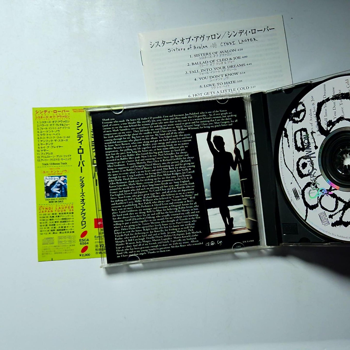 Cyndi Lauper – Sisters Of Avalon (CD, 1996) Japan obi ESCA 6584