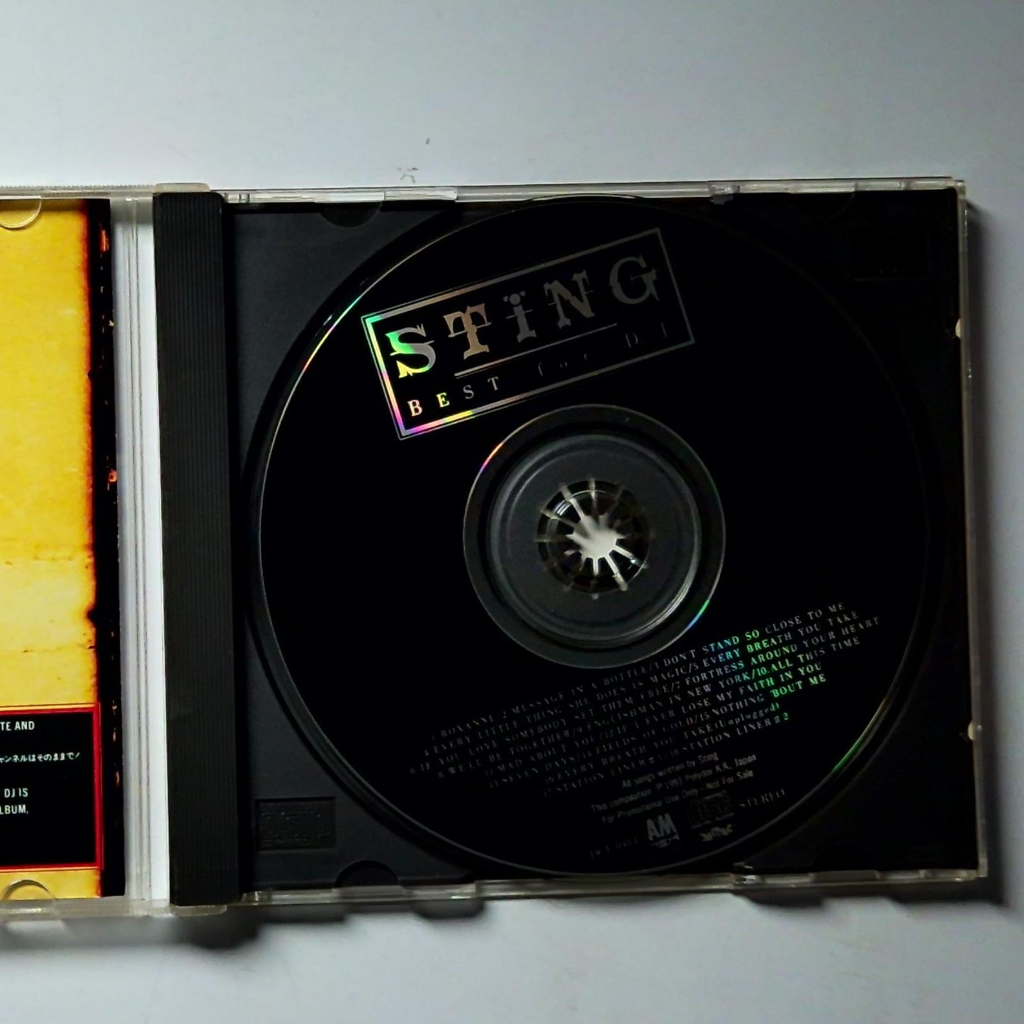 Sting – Sting Best For D.J. (CD, 1993) Japan Promotional DCI-3084