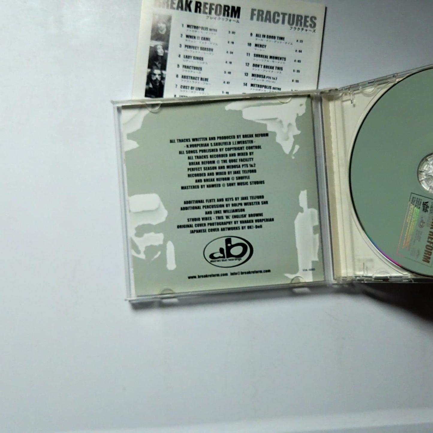 Break Reform – Fractures (CD, 2002) Japan VIA-0003