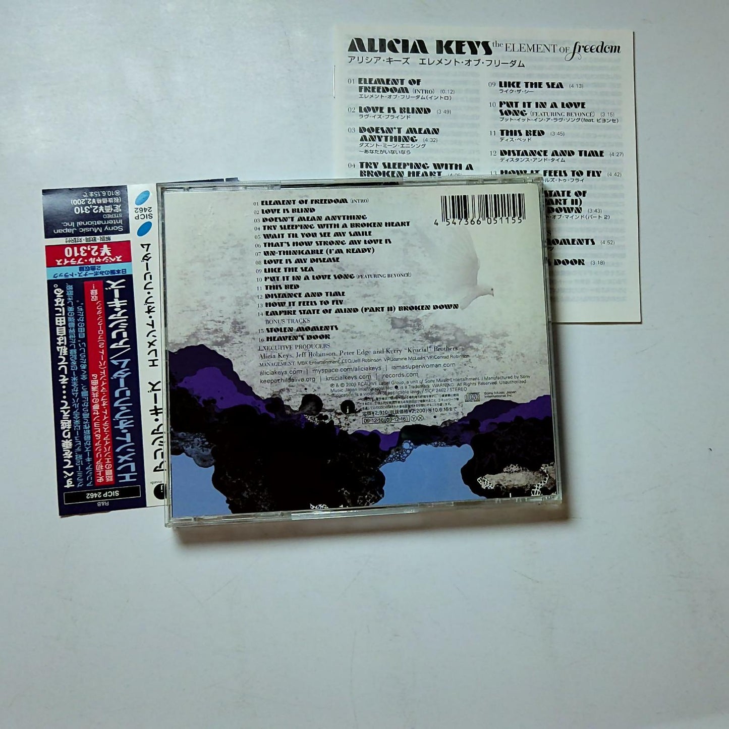Alicia Keys – The Element Of Freedom (CD, 2009) Japan obi SICP 2462