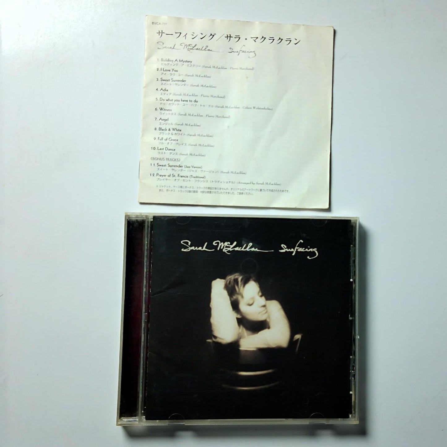 Sarah McLachlan – Surfacing (CD, 2007) Japan BVCM-37912