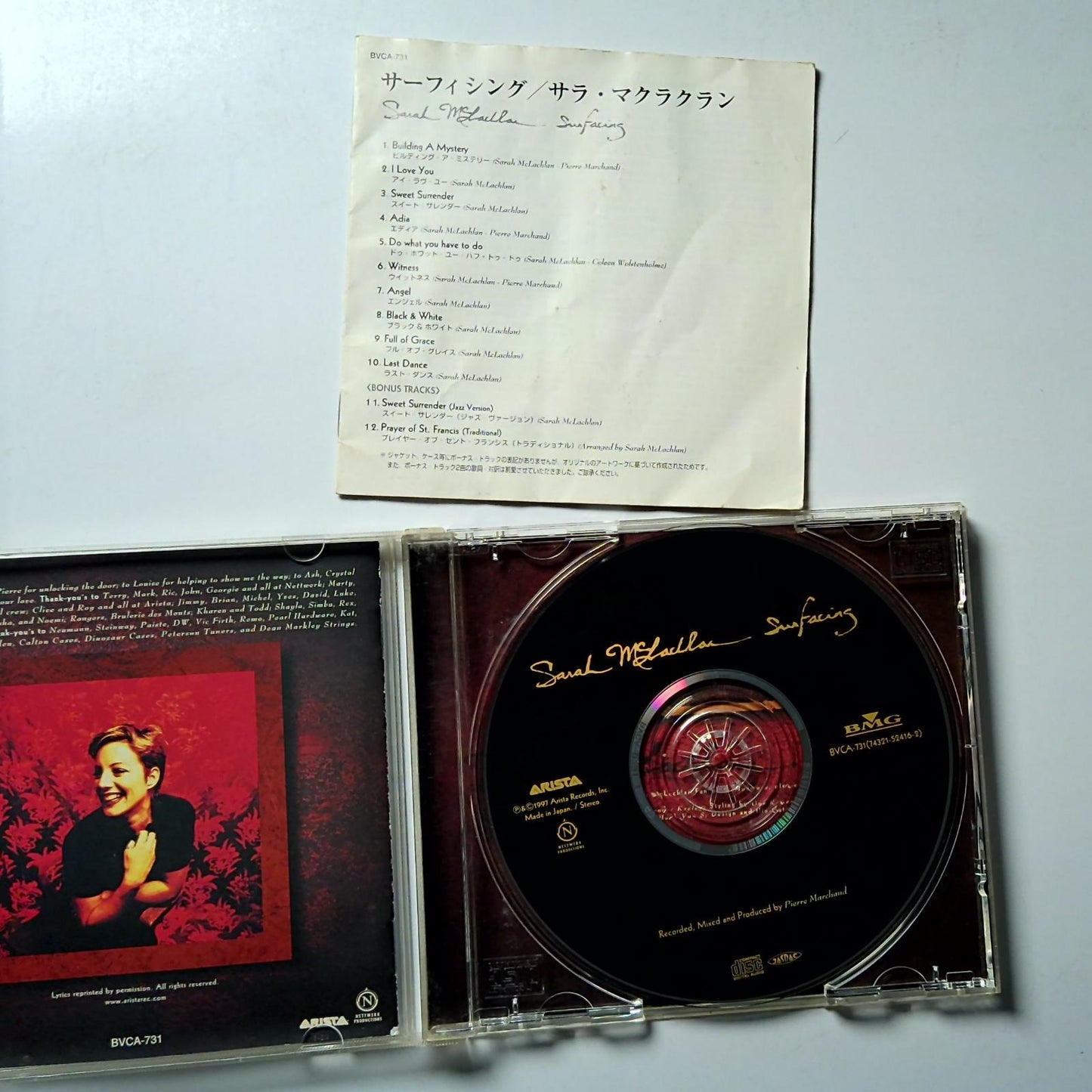 Sarah McLachlan – Surfacing (CD, 2007) Japan BVCM-37912