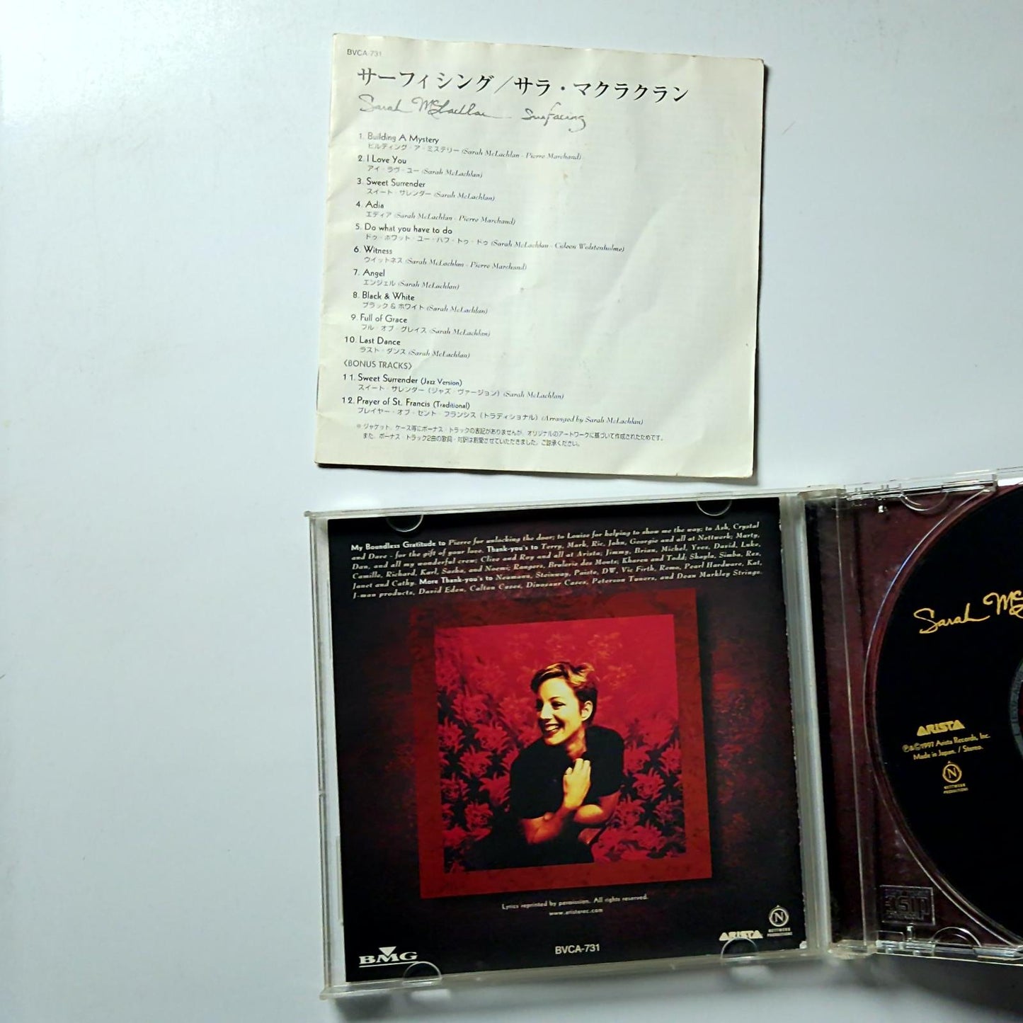 Sarah McLachlan – Surfacing (CD, 2007) Japan BVCM-37912