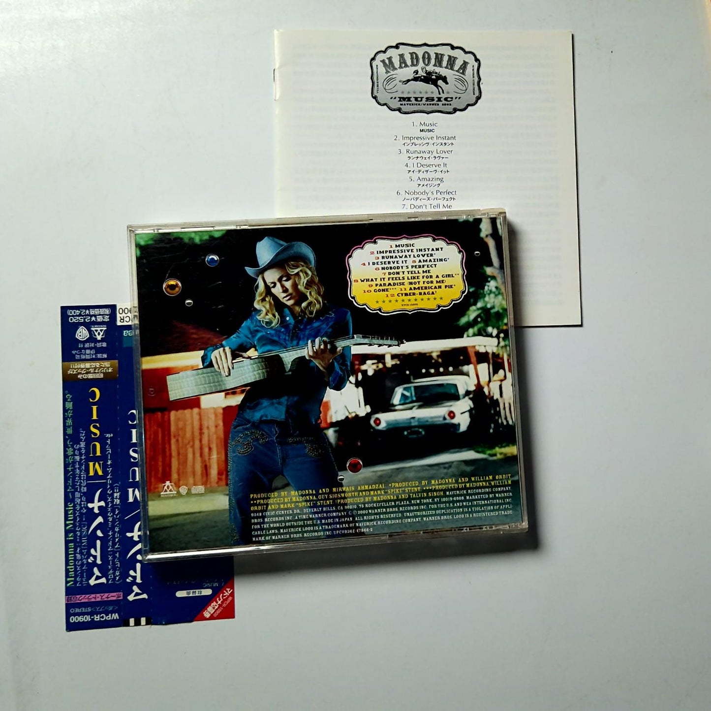 Madonna – Music (CD, 2000) Japan Bonus Track Obi WPCR-10900