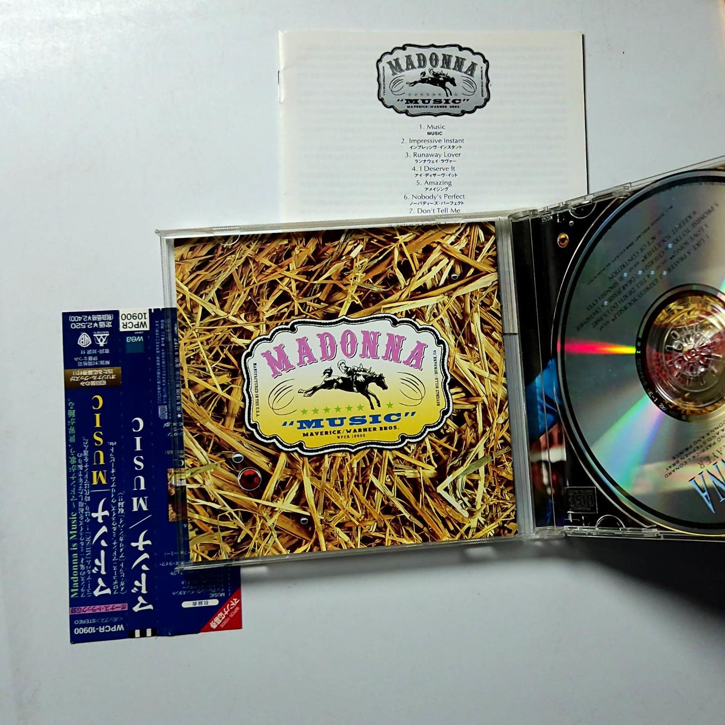 Madonna – Music (CD, 2000) Japan Bonus Track Obi WPCR-10900