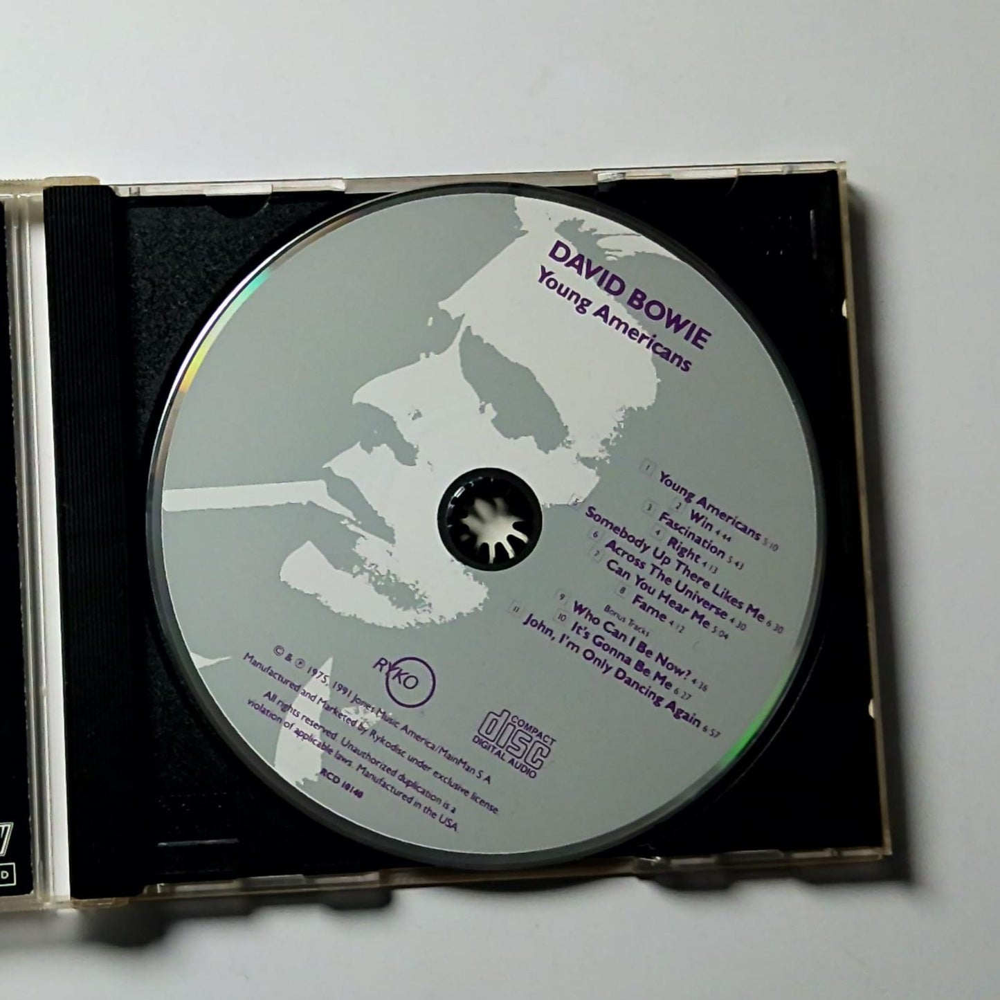 David Bowie – Young Americans (CD, 1991) US RCD 10140