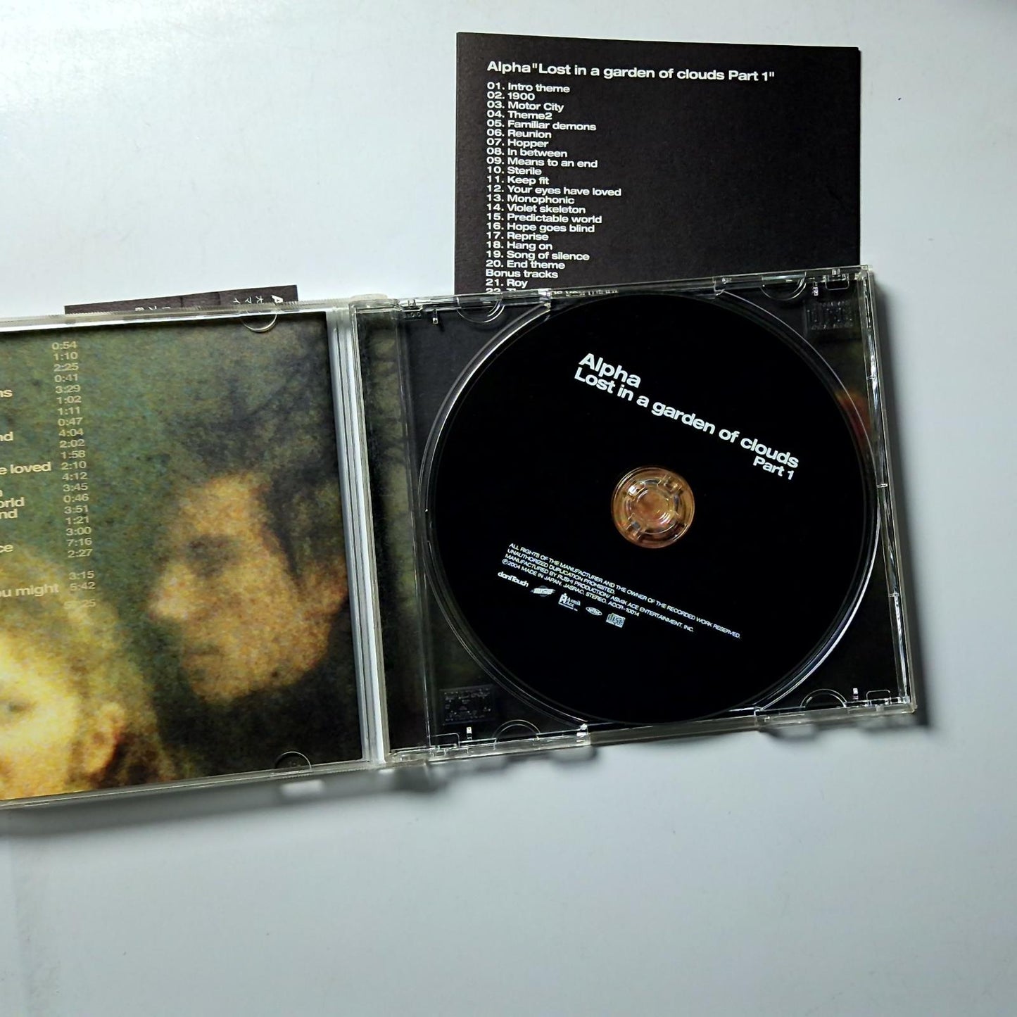 Alpha – Lost In A Garden Of Clouds Part 1 (CD, 2004) Japan obi ACCR-10014