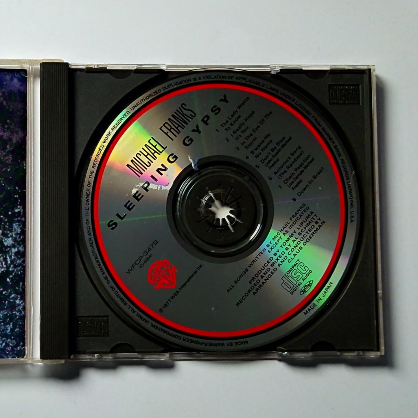 Michael Franks – Sleeping Gypsy (CD, 1977) Japan water damaged WPCP-3479