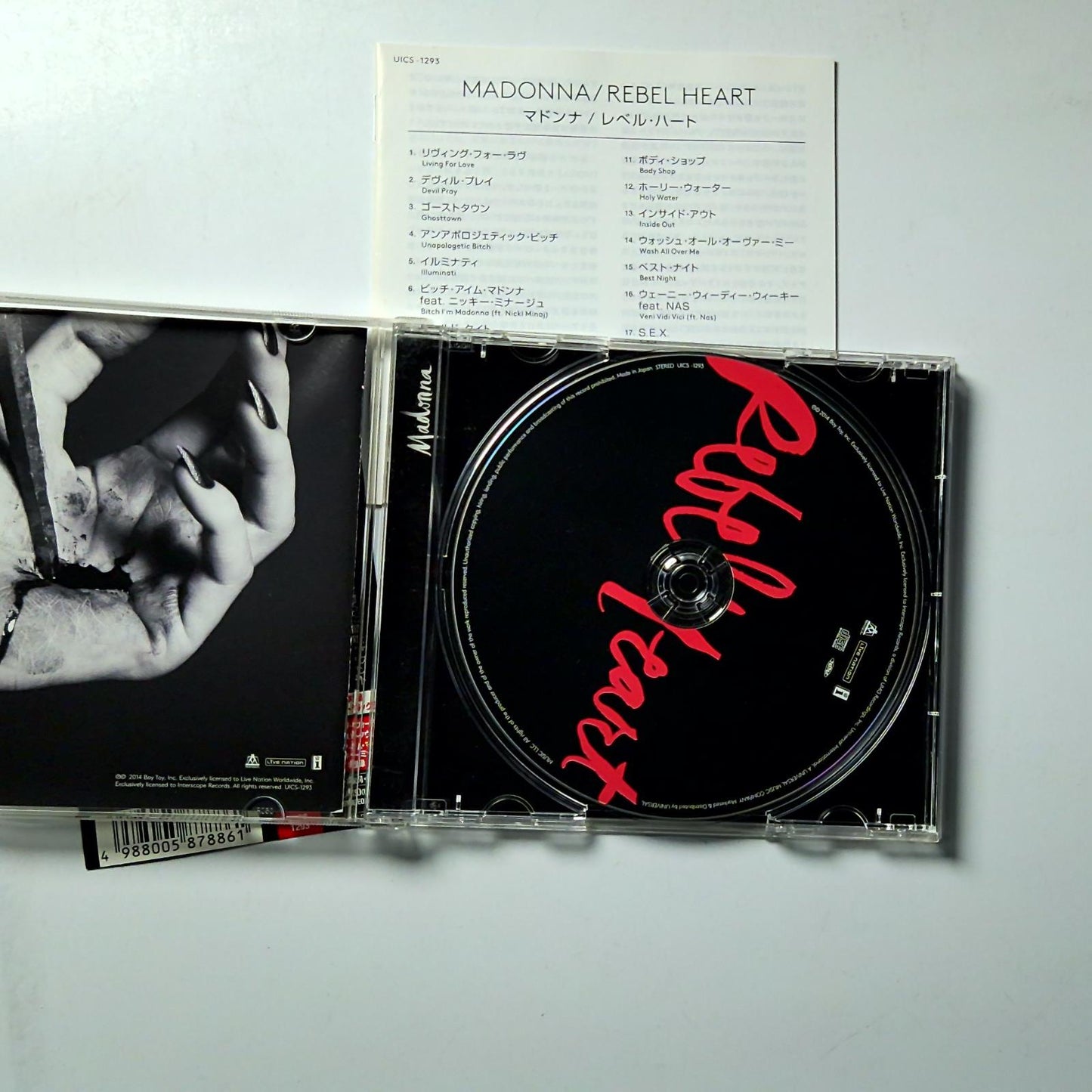 Madonna – Rebel Heart (CD, 2015) Japan Bonus Track Obi UICS-1293