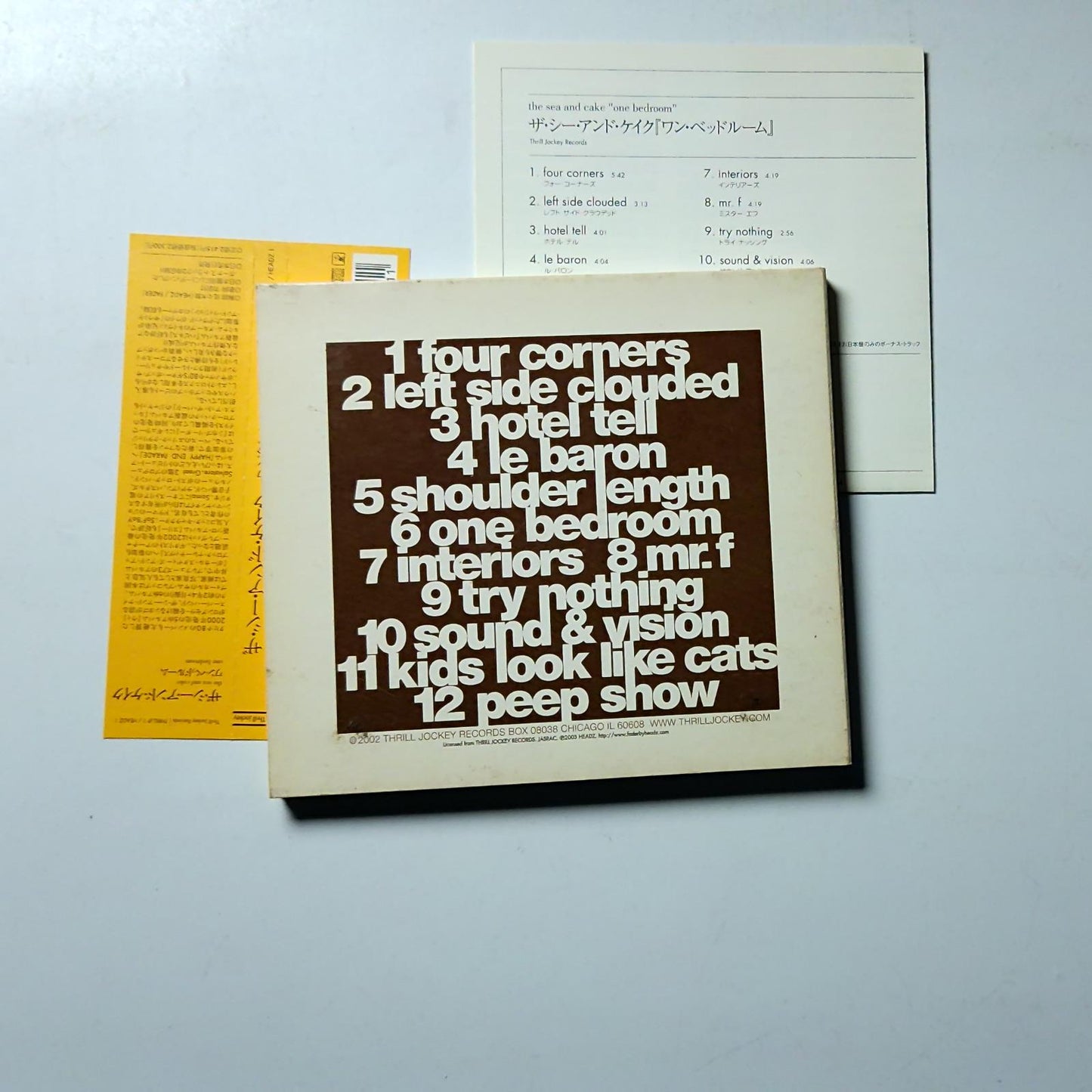 The Sea And Cake – One Bedroom (CD, 2003) Japan Bonus Track Obi THRILL-JP 1