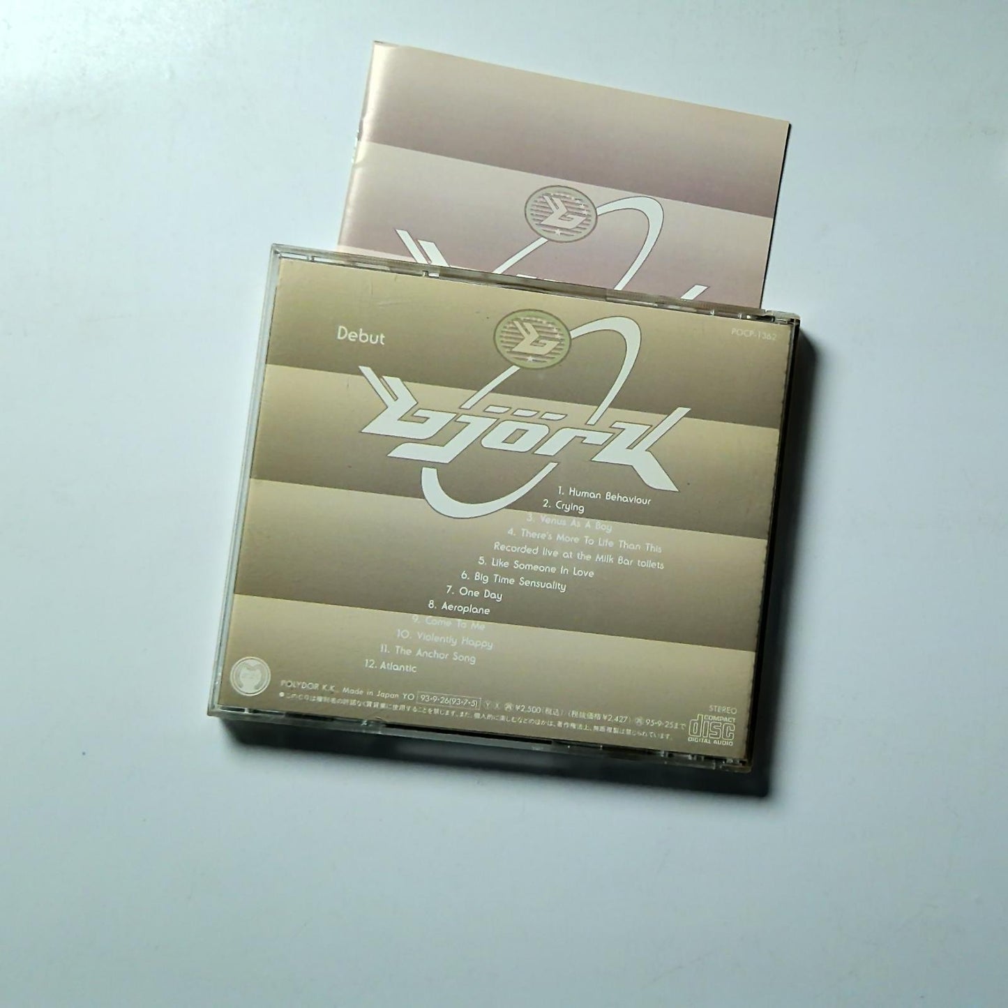 Björk – Debut (CD, 1993) Japan Bonus Track POCP-1362