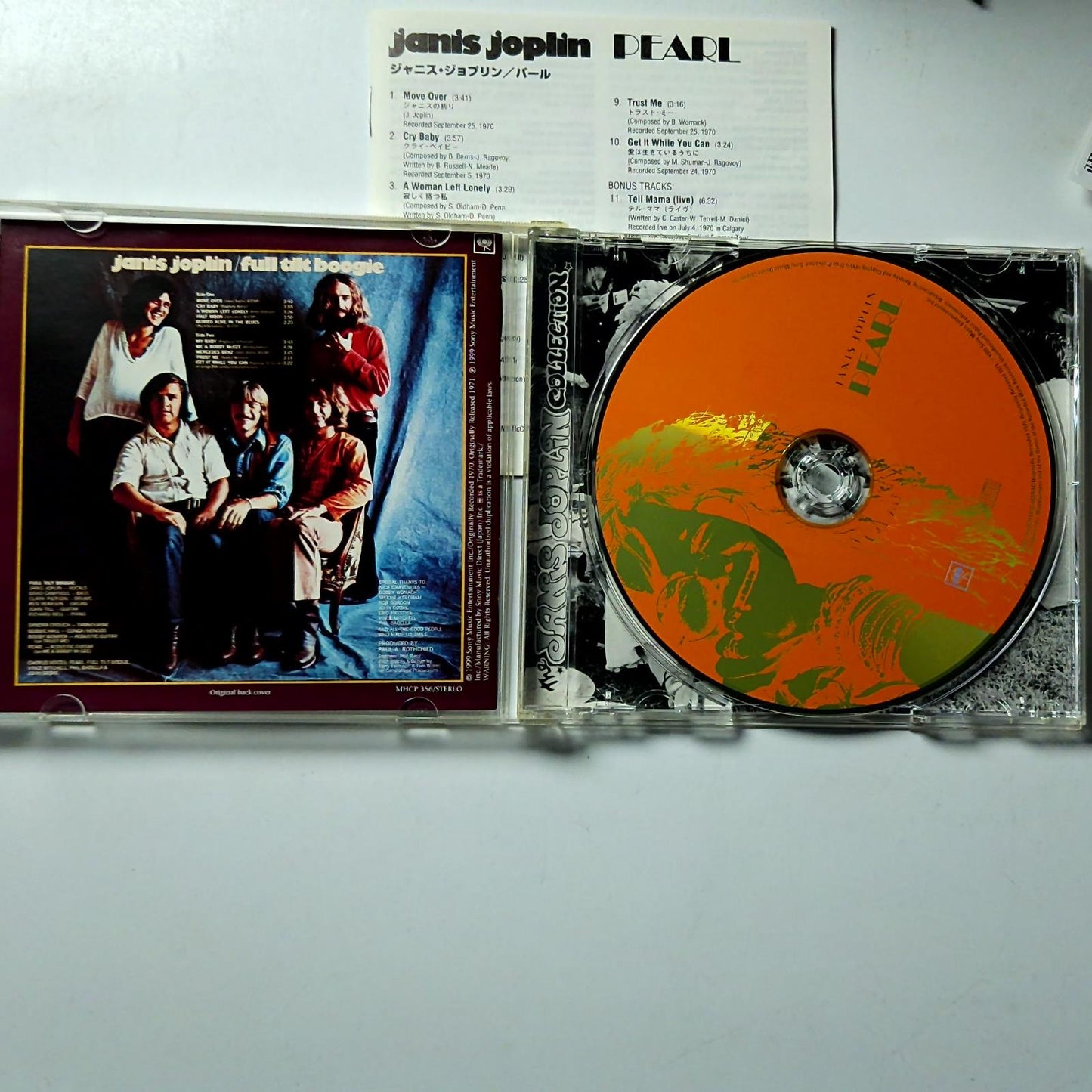 Janis Joplin – Pearl (CD, 2004) Japan Bonus Track MHCP-356