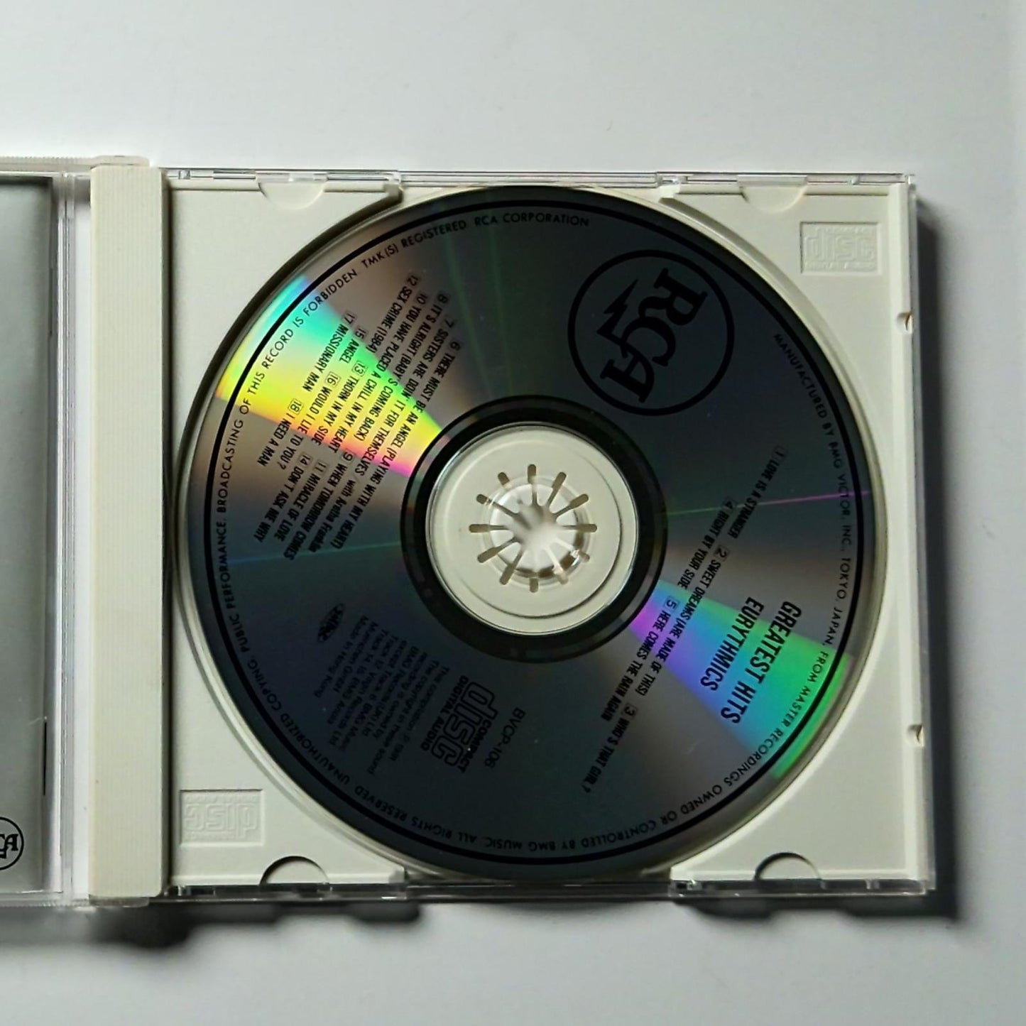 Eurythmics – Greatest Hits (CD, 1991) Japan Bonus Track BVCP-106