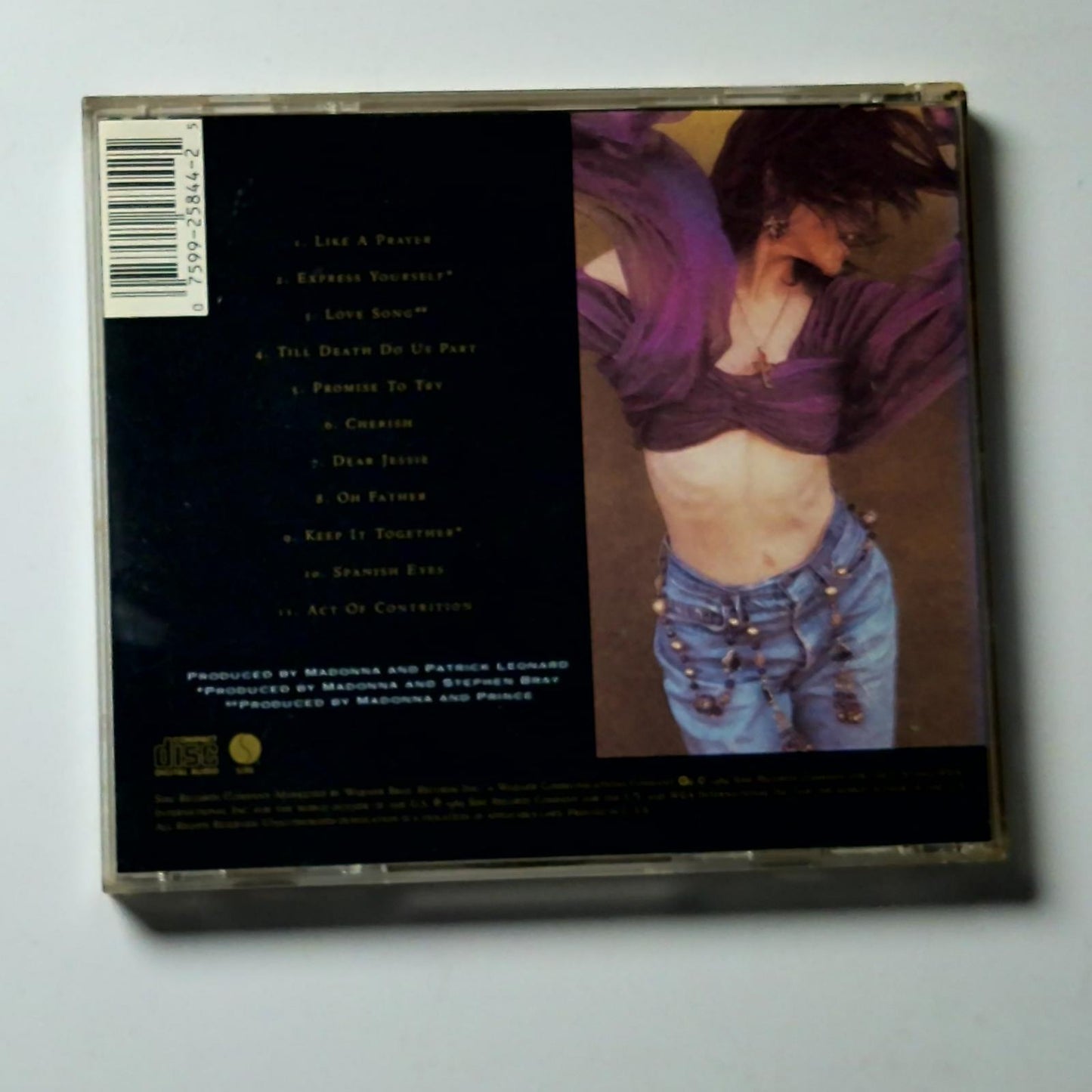 Madonna – Like A Prayer (CD, 1989) US W2 25844