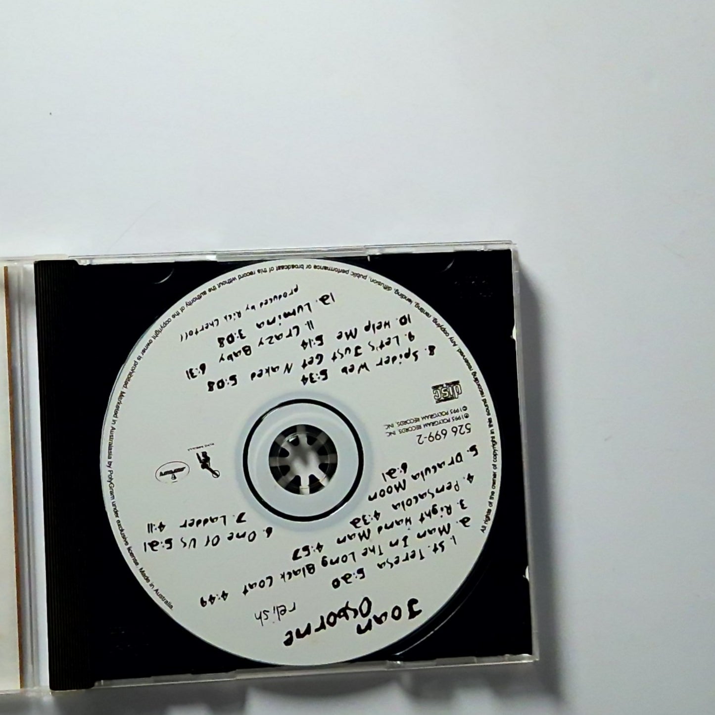 Joan Osborne – Relish (CD, 1995) Australasia 526 699-2