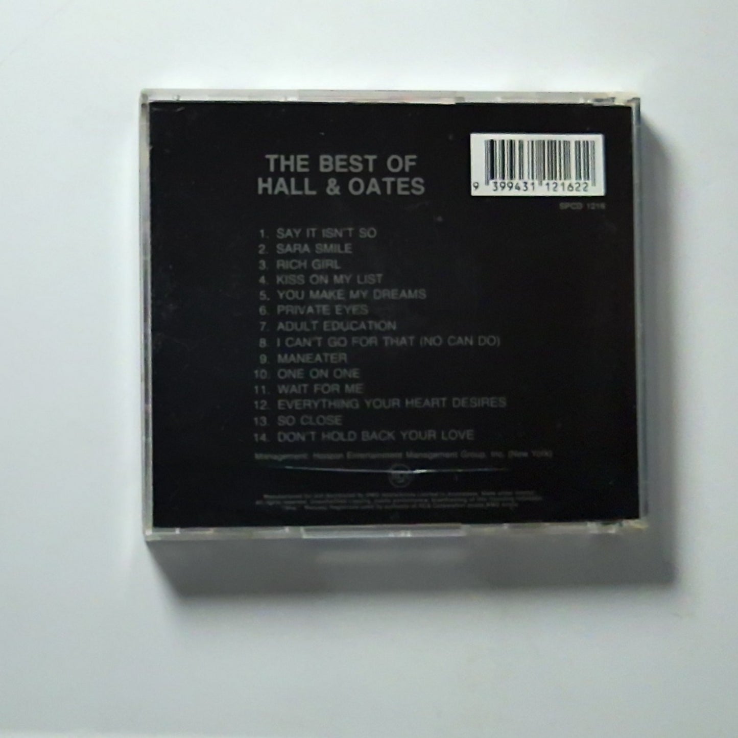 Daryl Hall & John Oates – The Best Of (CD, 1979) Australasia SPCD 1216