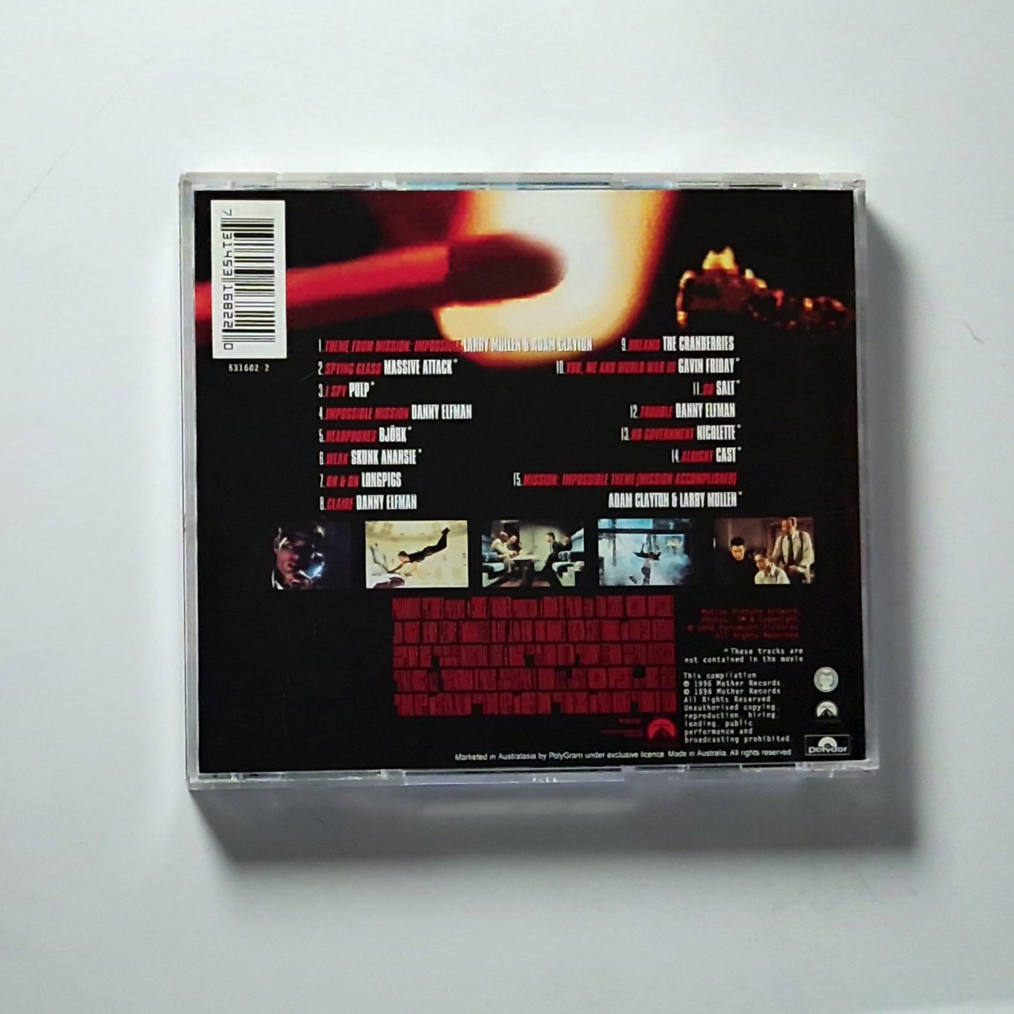 Mission: Impossible (Music From And Inspired By The Motion Picture) (CD, 1996)