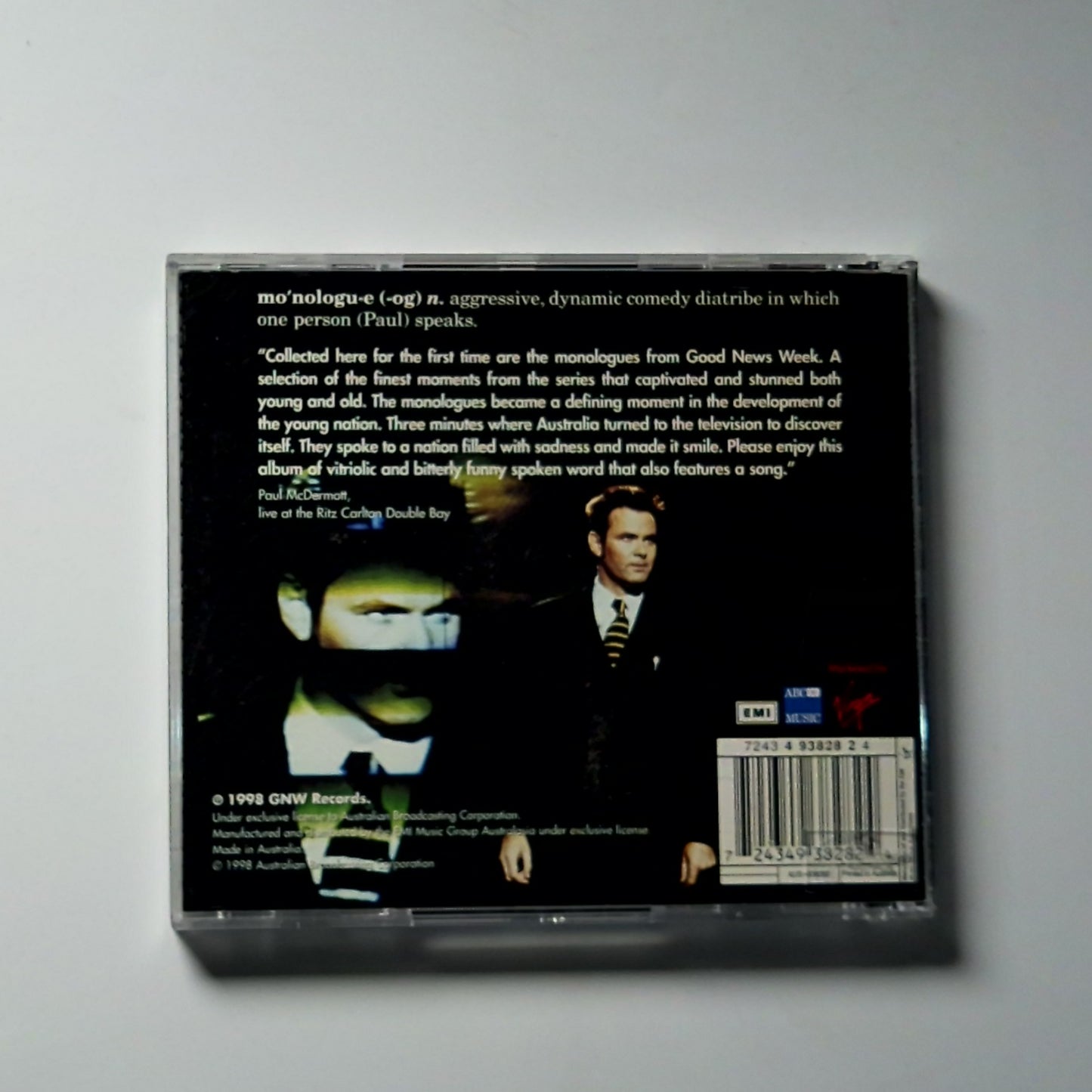 Paul McDermott – Unplugged - The Good News Week Tapes Volume 1 (CD, 1998)