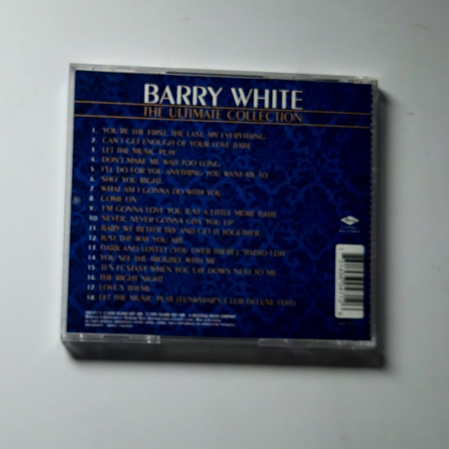 Barry White – The Ultimate Collection (CD, 2000) Australia 560 471 2