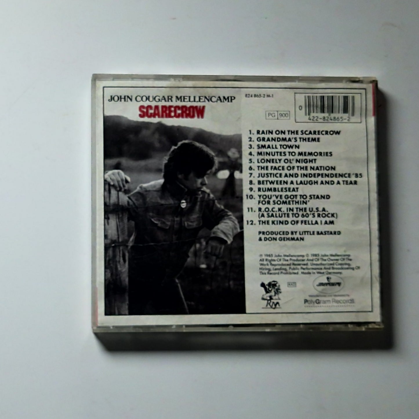 John Cougar Mellencamp – Scarecrow (CD, 1985) Europe 824 865-2 M-1